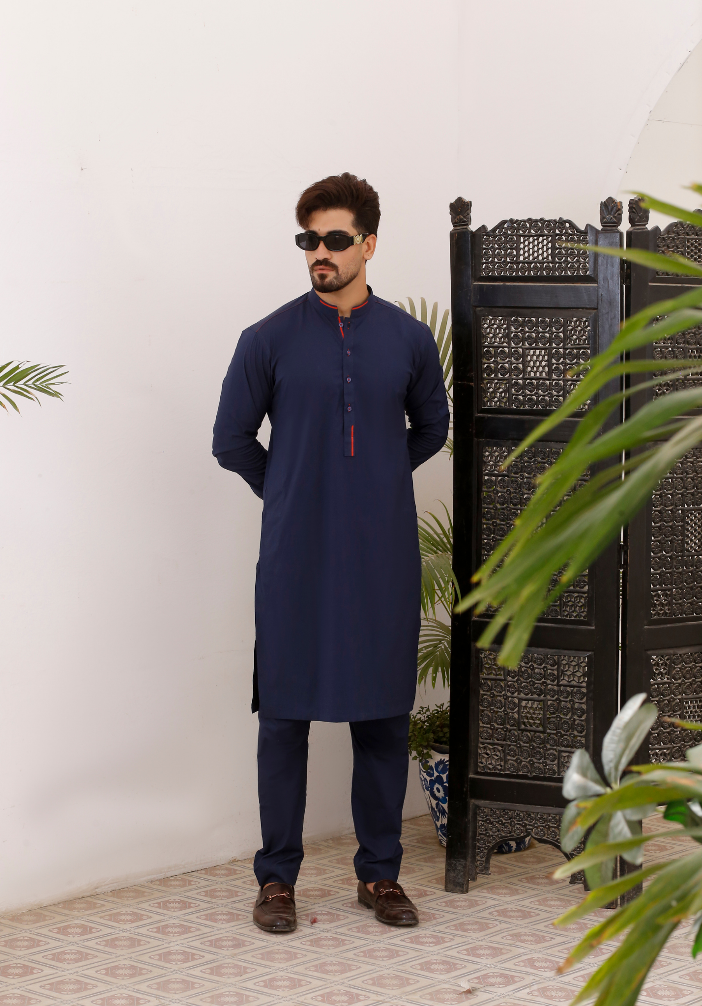 ER 792 Navy Blue Kurta Pajama