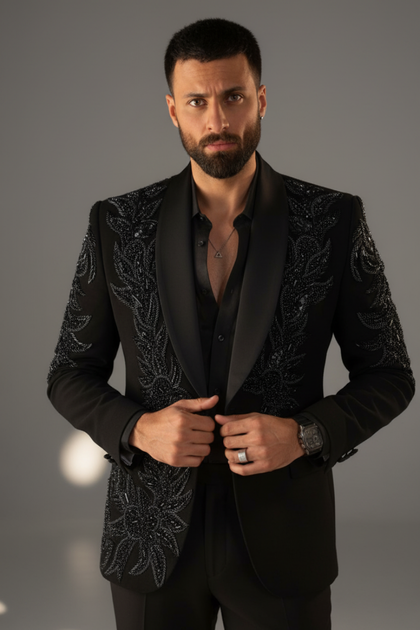 Black HandWork Tuxedo