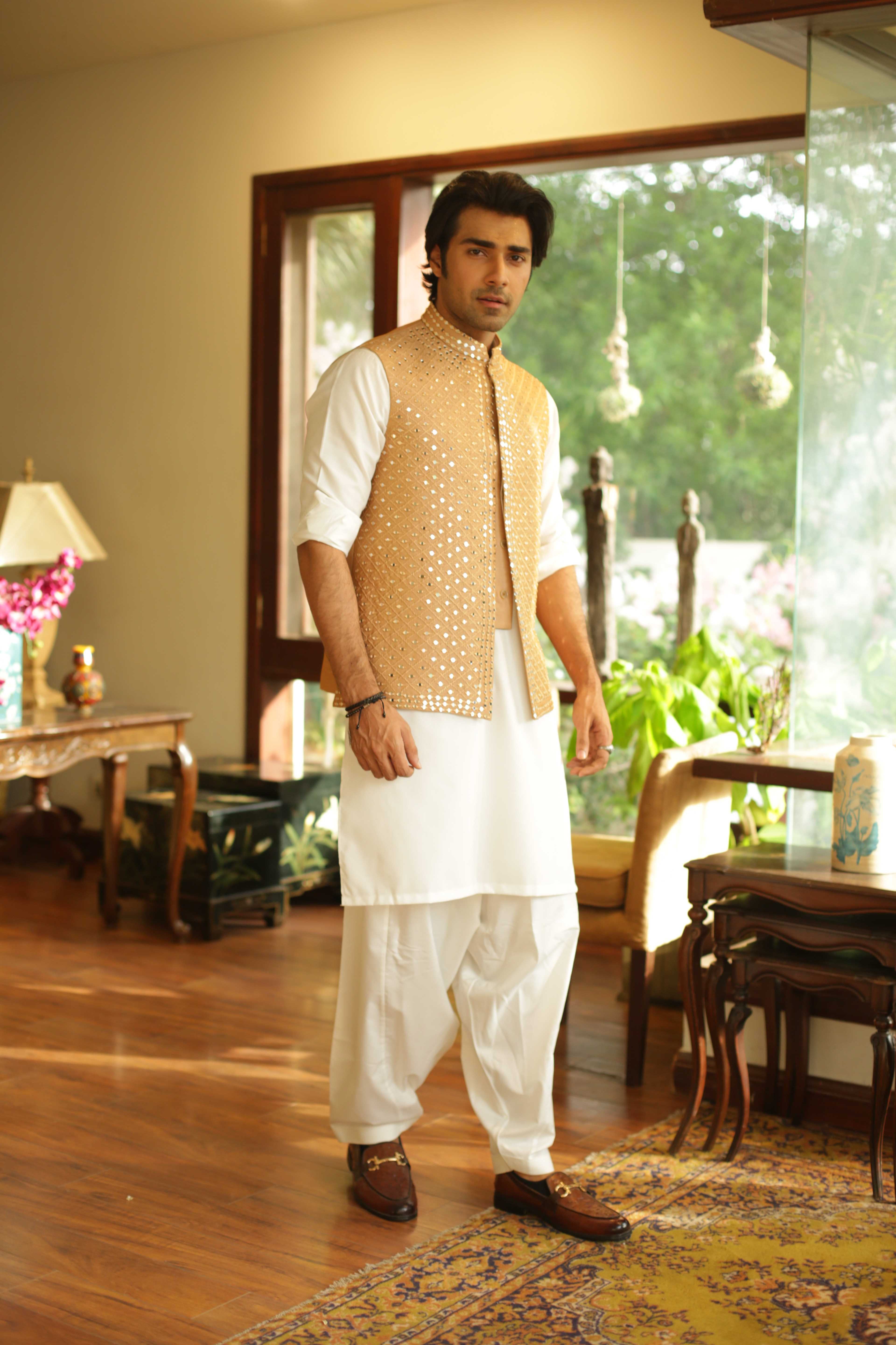 ER WC 2009 Orange Mirror Work WaistCoat