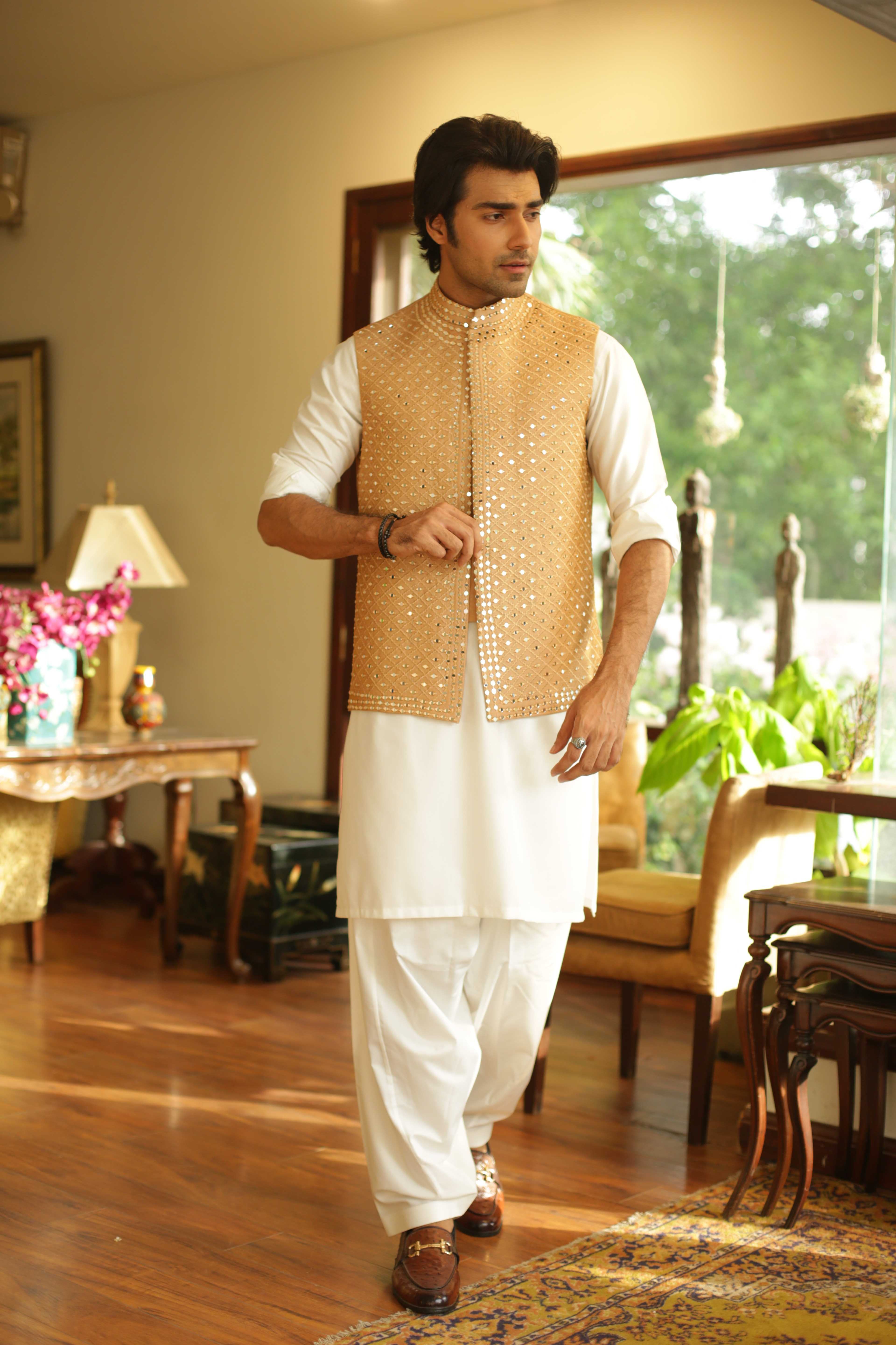 ER WC 2009 Orange Mirror Work WaistCoat