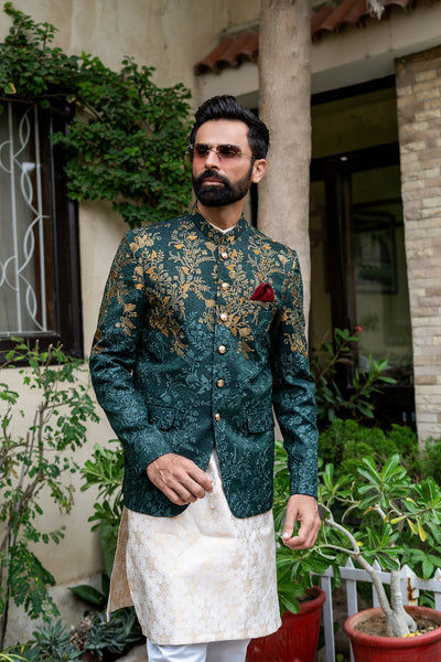 Prince Coat For Mehndi ER 2085 Green Copper Perfect Mehndi Prince Coat Men Edge Republic Prince Coat For Mehndi ER 2085 Green Copper Perfect Mehndi Prince Coat Men Edge Republic