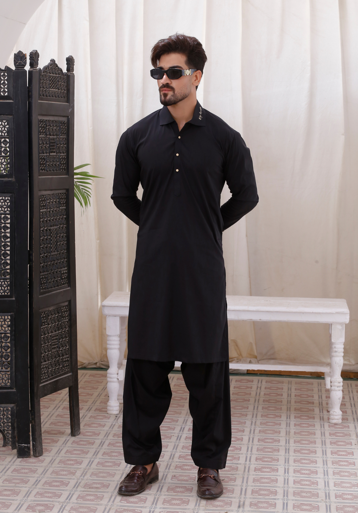 ER 796 Black Shalwar Kameez