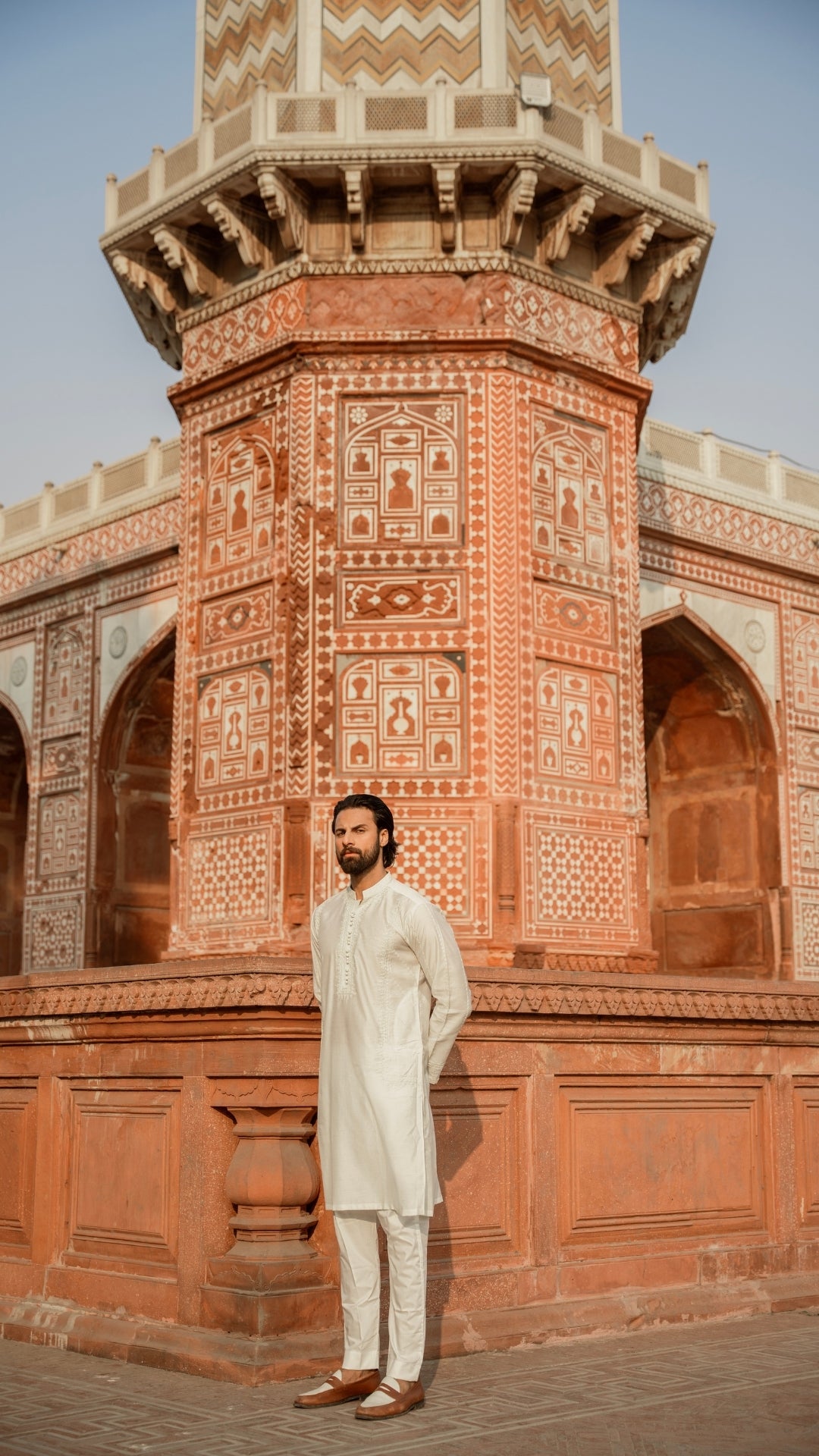 CK 736 White Chikankari Embroidery Kurta With Trouser
