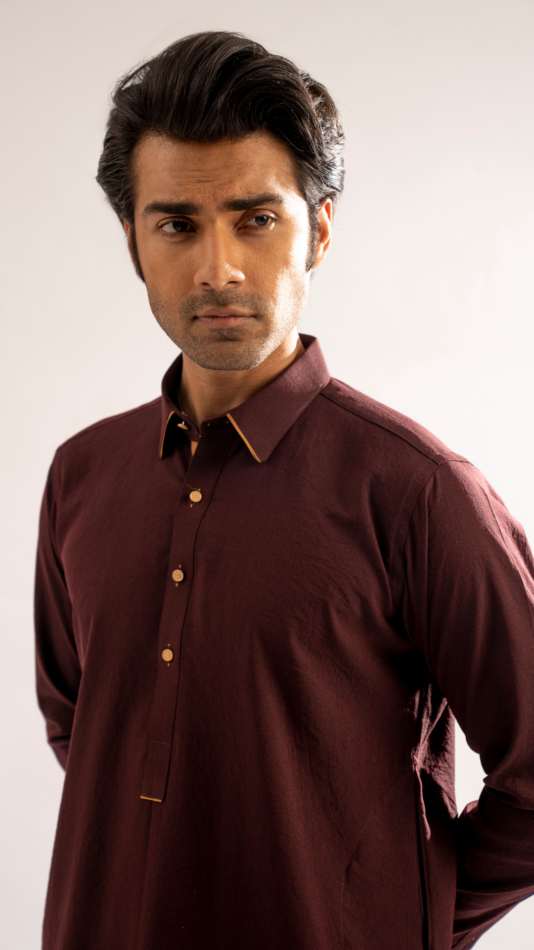 ER 686 Maroon Traditional Kurta Shalwar Dress For Men