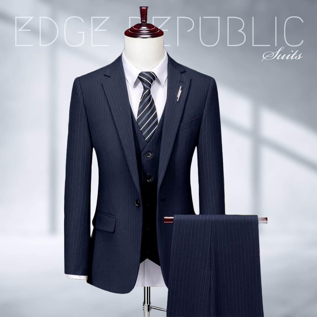 Navy Blue Suit For Men Wedding