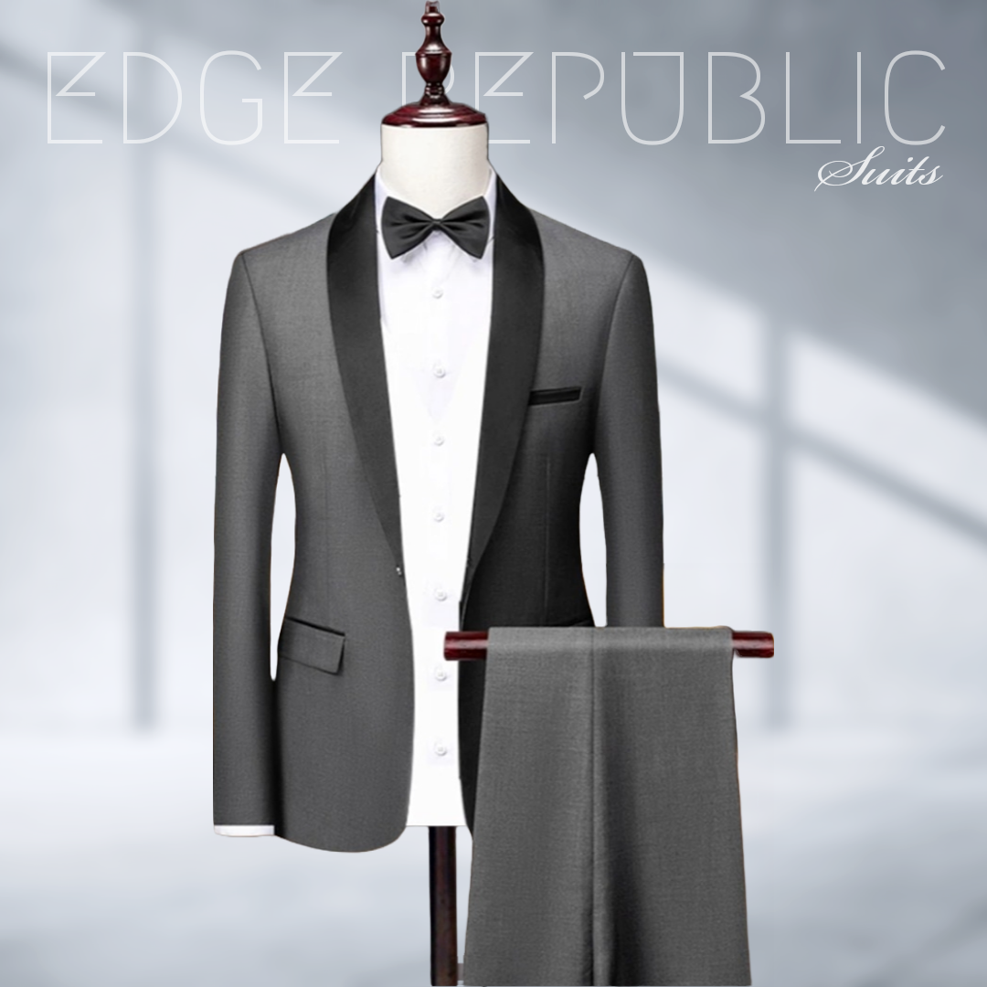 2 Piece Gray Suit For Men