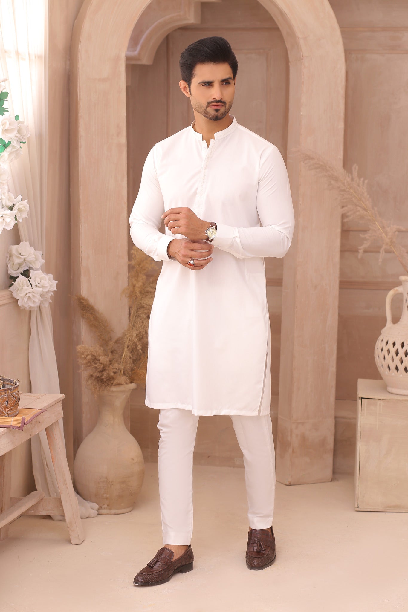 black kurta for men