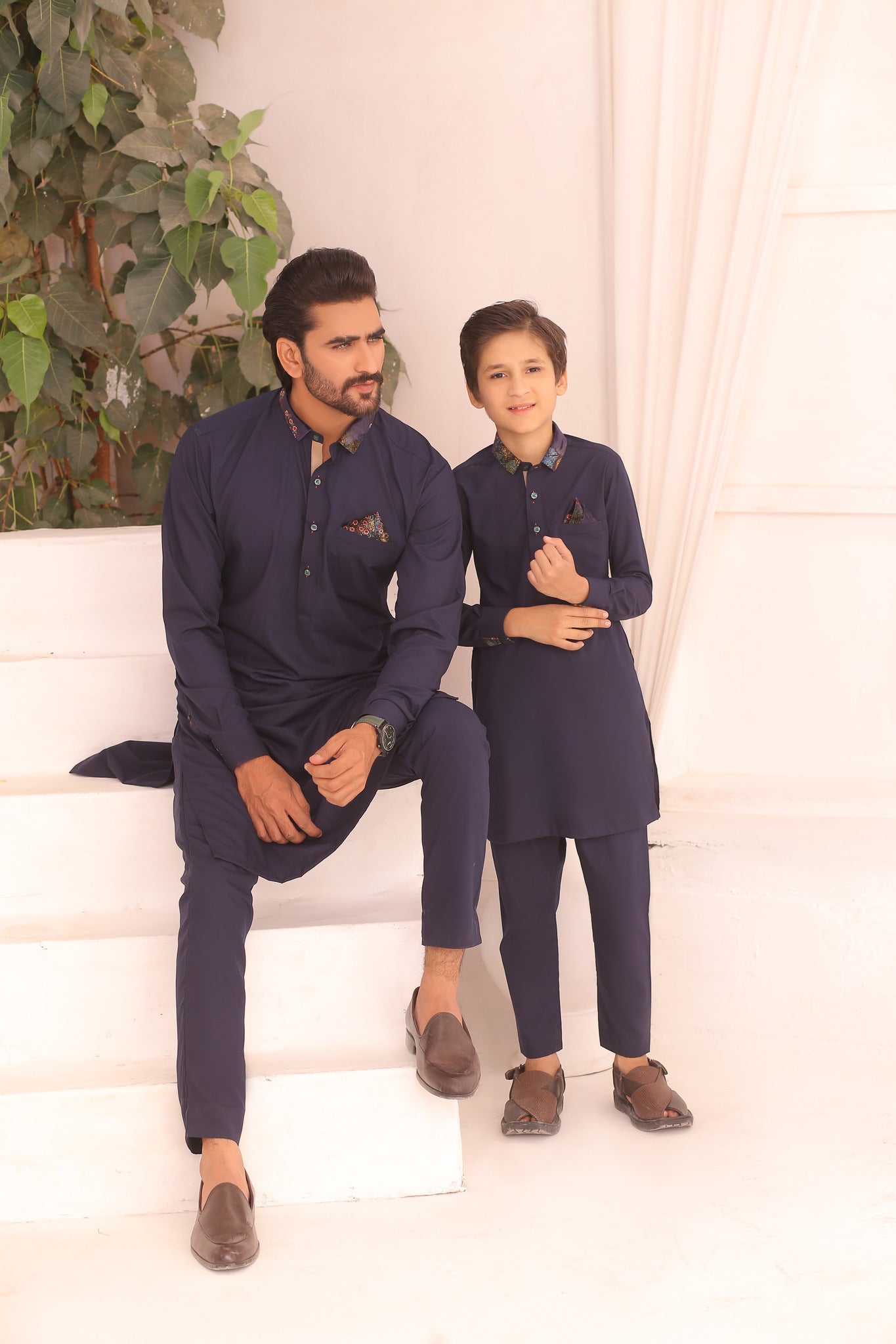 ER FS 3 Casual Everyday Matching Kurta Pajama For Father And Son