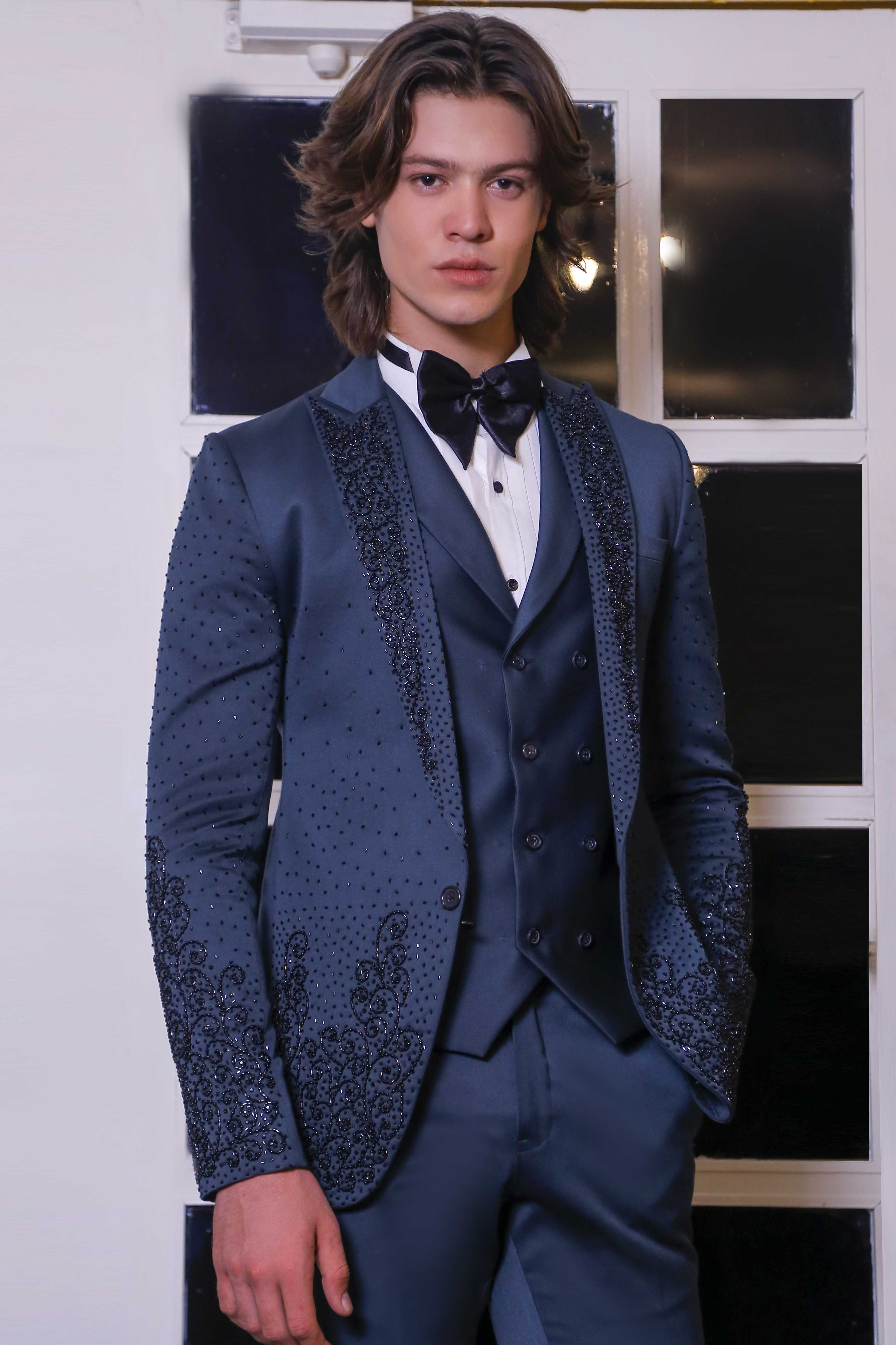 Hand Work Tuxedo For Men