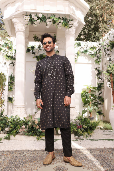 Edge Republic Pret Chikankari Cotton Silk Kurta Pajama ER MR 45 main image 0