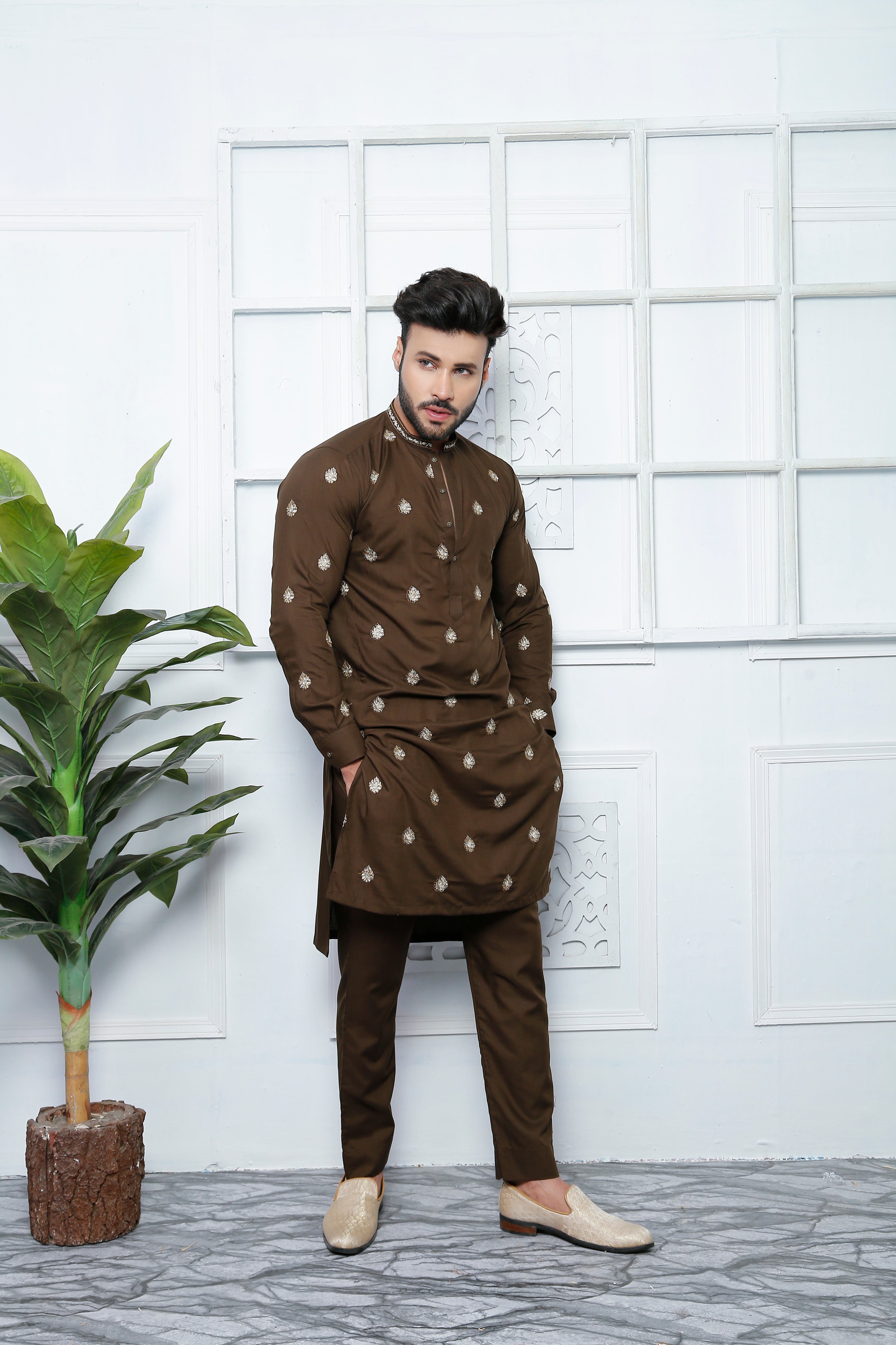 ER 508  Embroidered Kurta Pajama Design