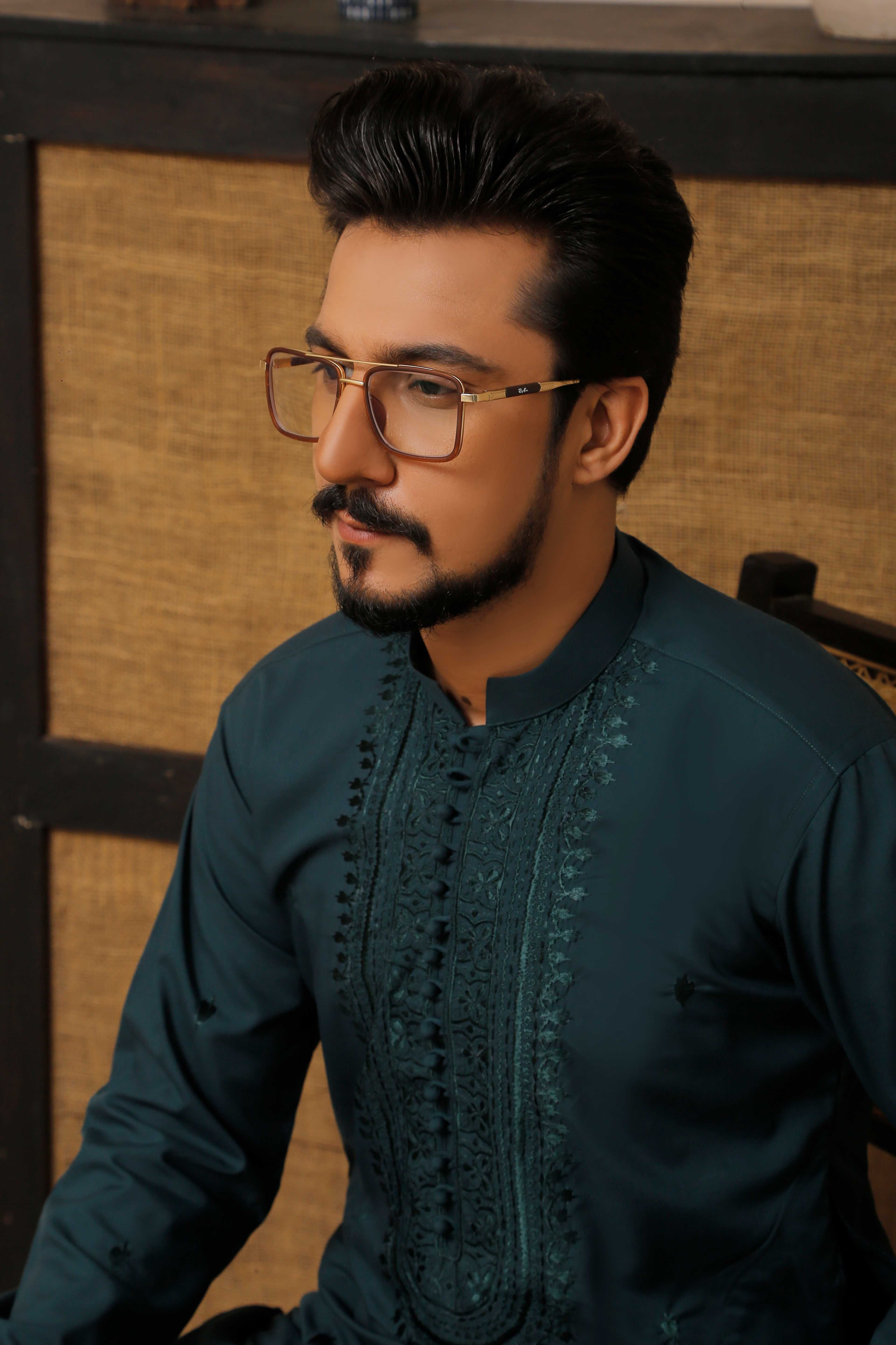 CK 500 Green Embroidered Executive Shalwar