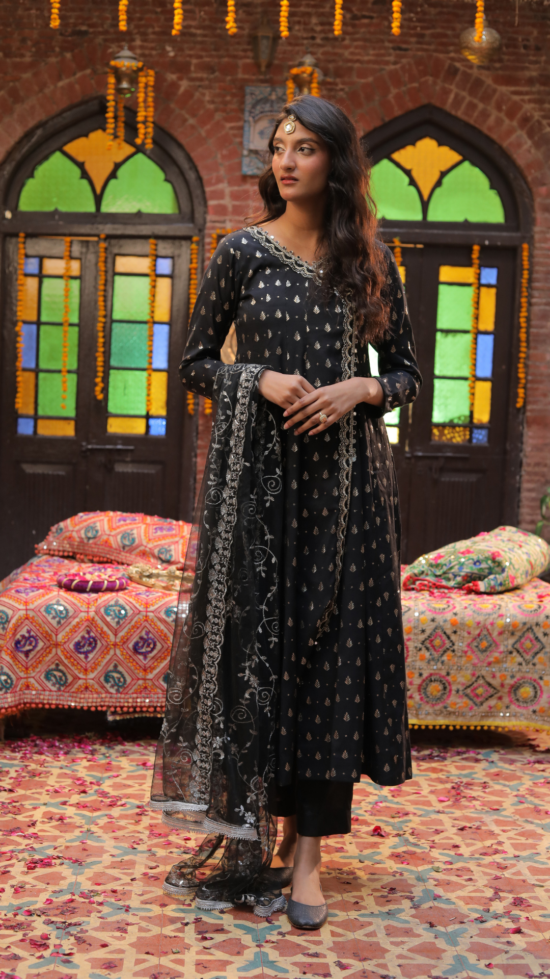 CP 9 Republic Women's Black Kurta Sets For Couples