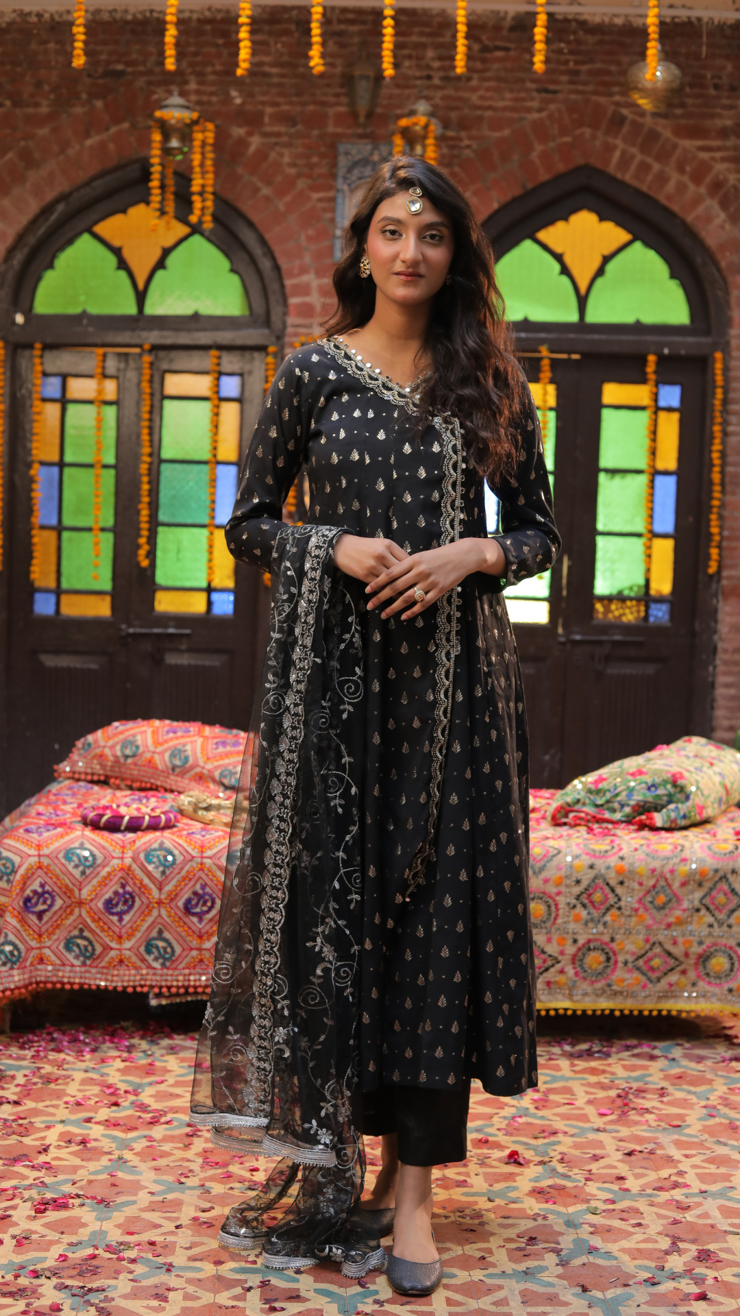 CP 9 Republic Women's Black Kurta Sets For Couples