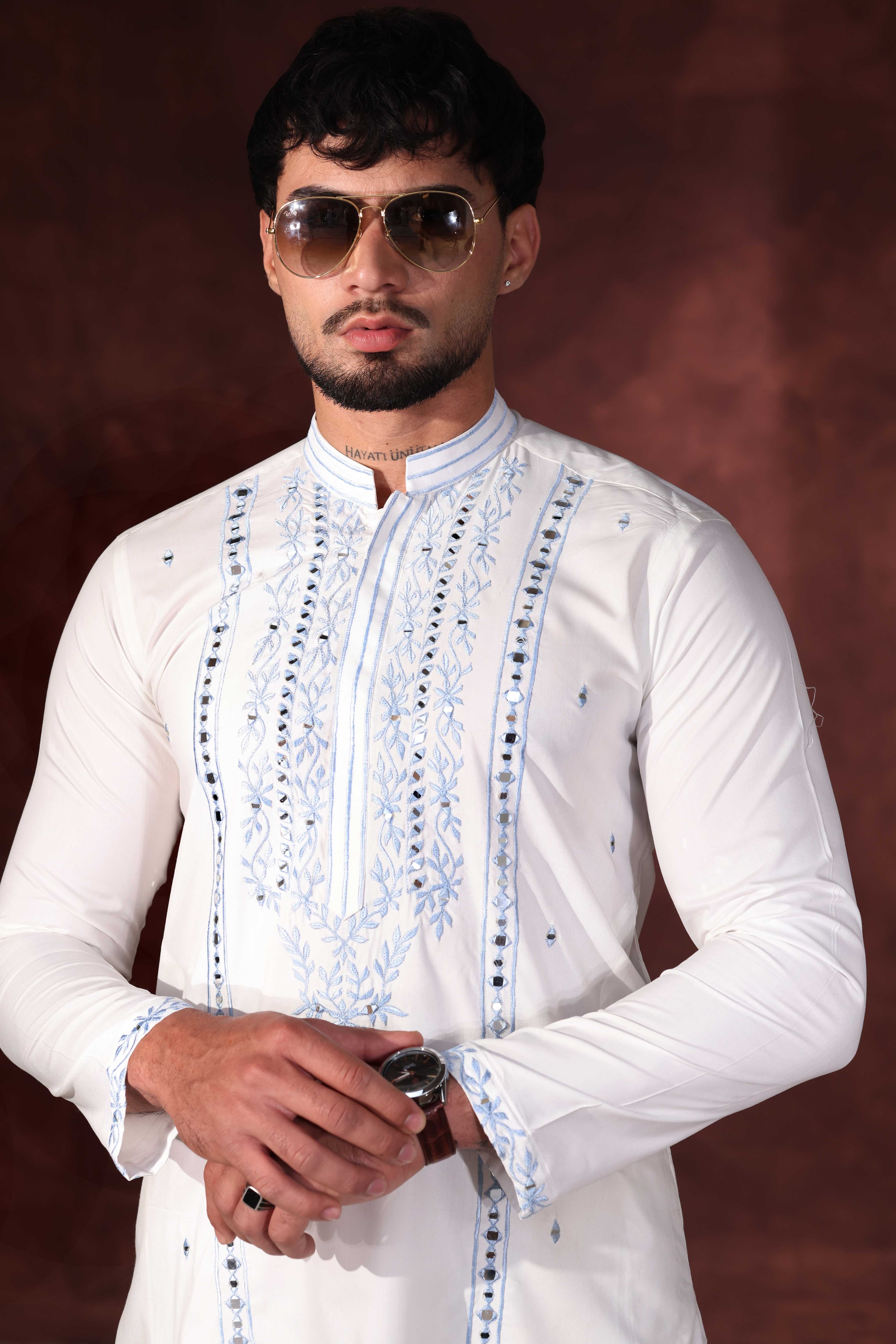 MR 91 Mirror Work Kurta