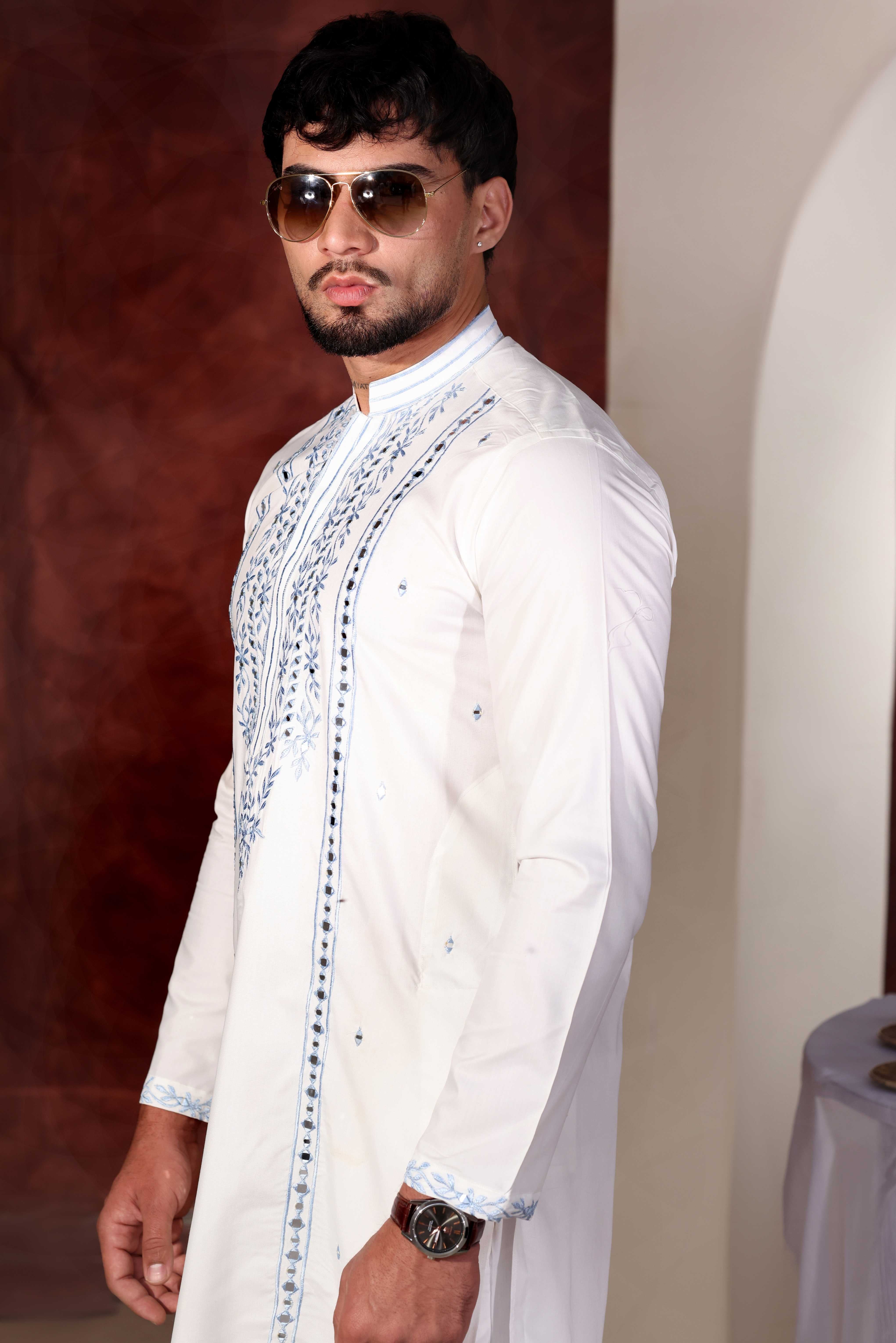 MR 91 Mirror Work Kurta