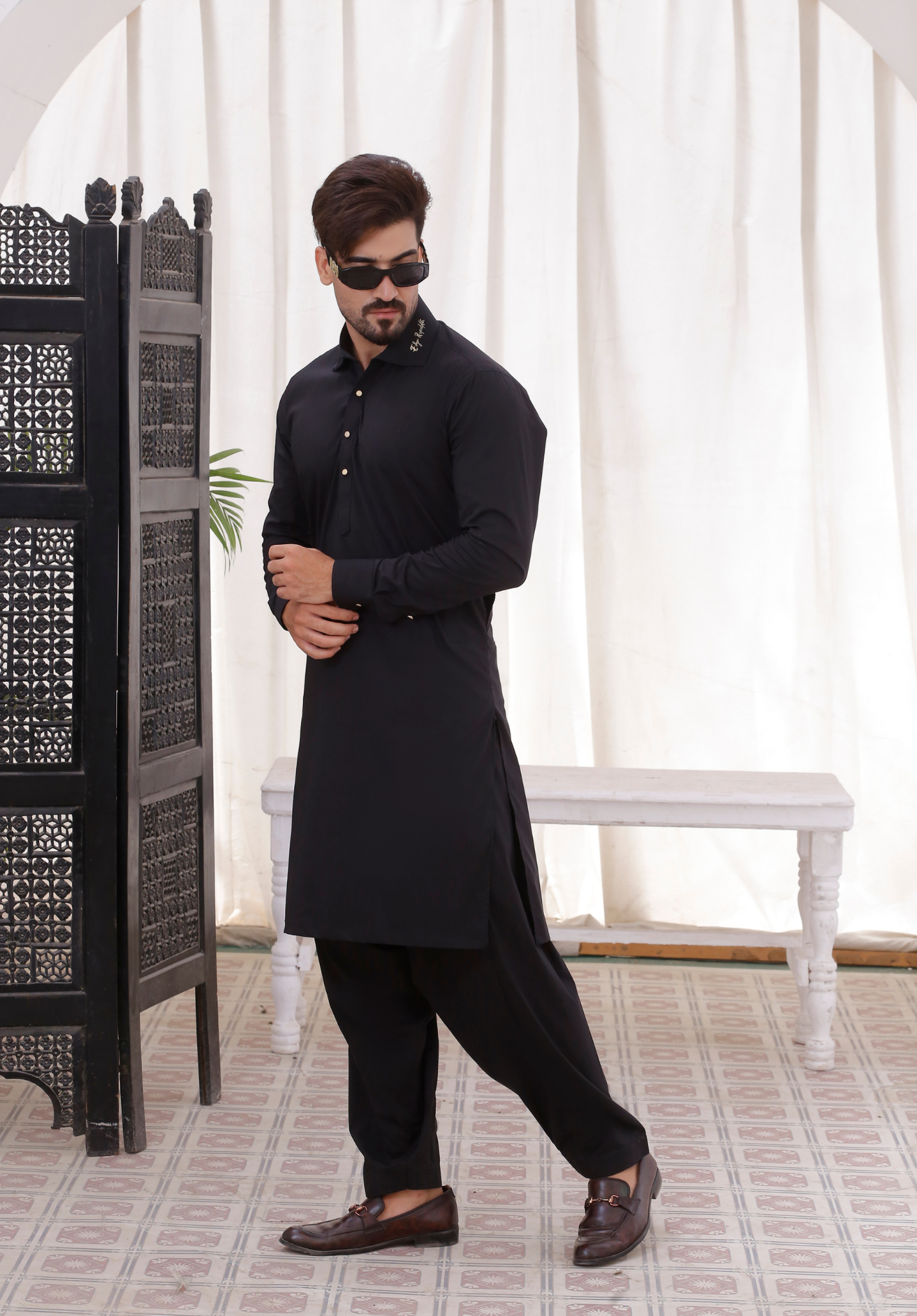 ER 796 Black Shalwar Kameez