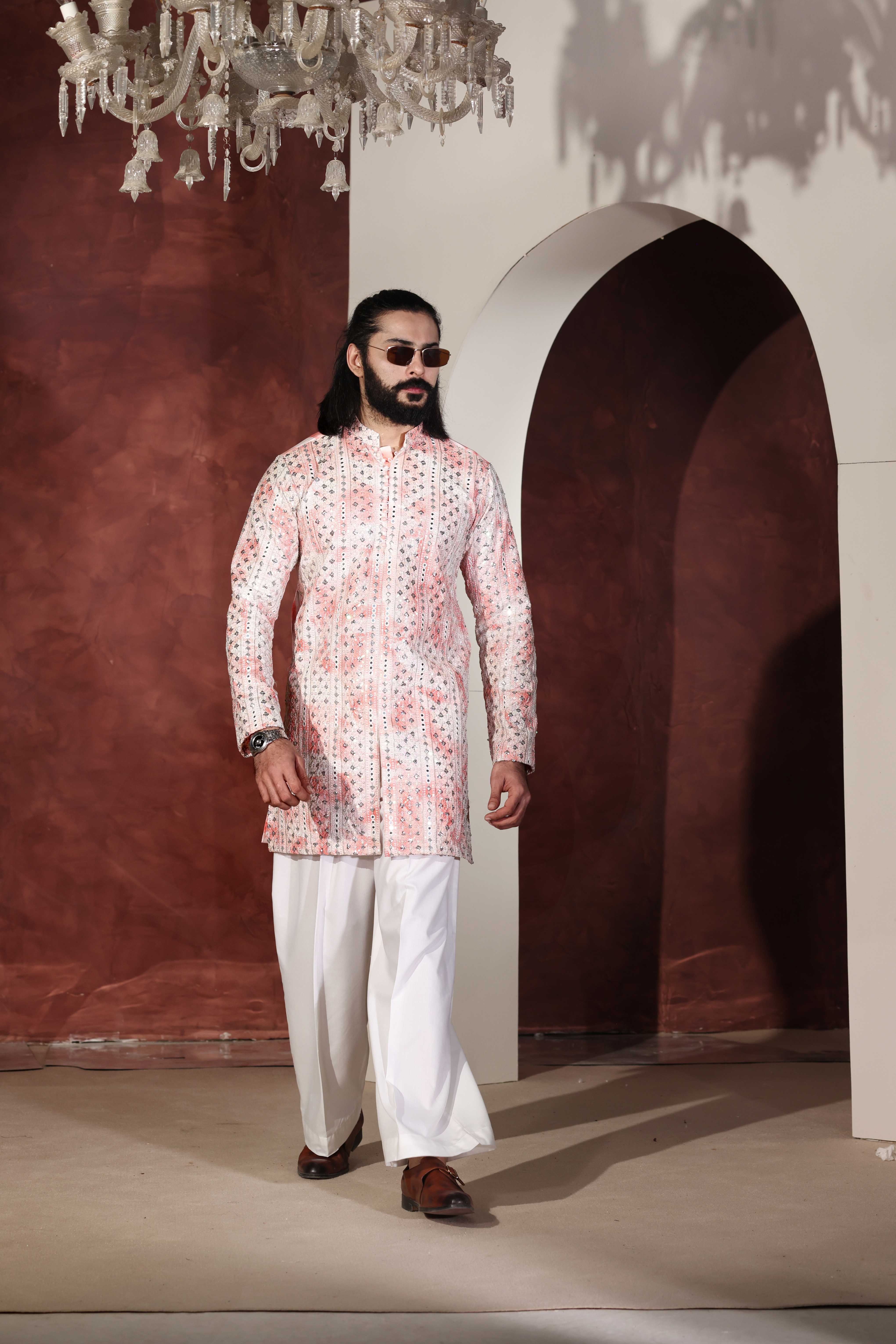 CK 766 Pink Chikankari Kurta