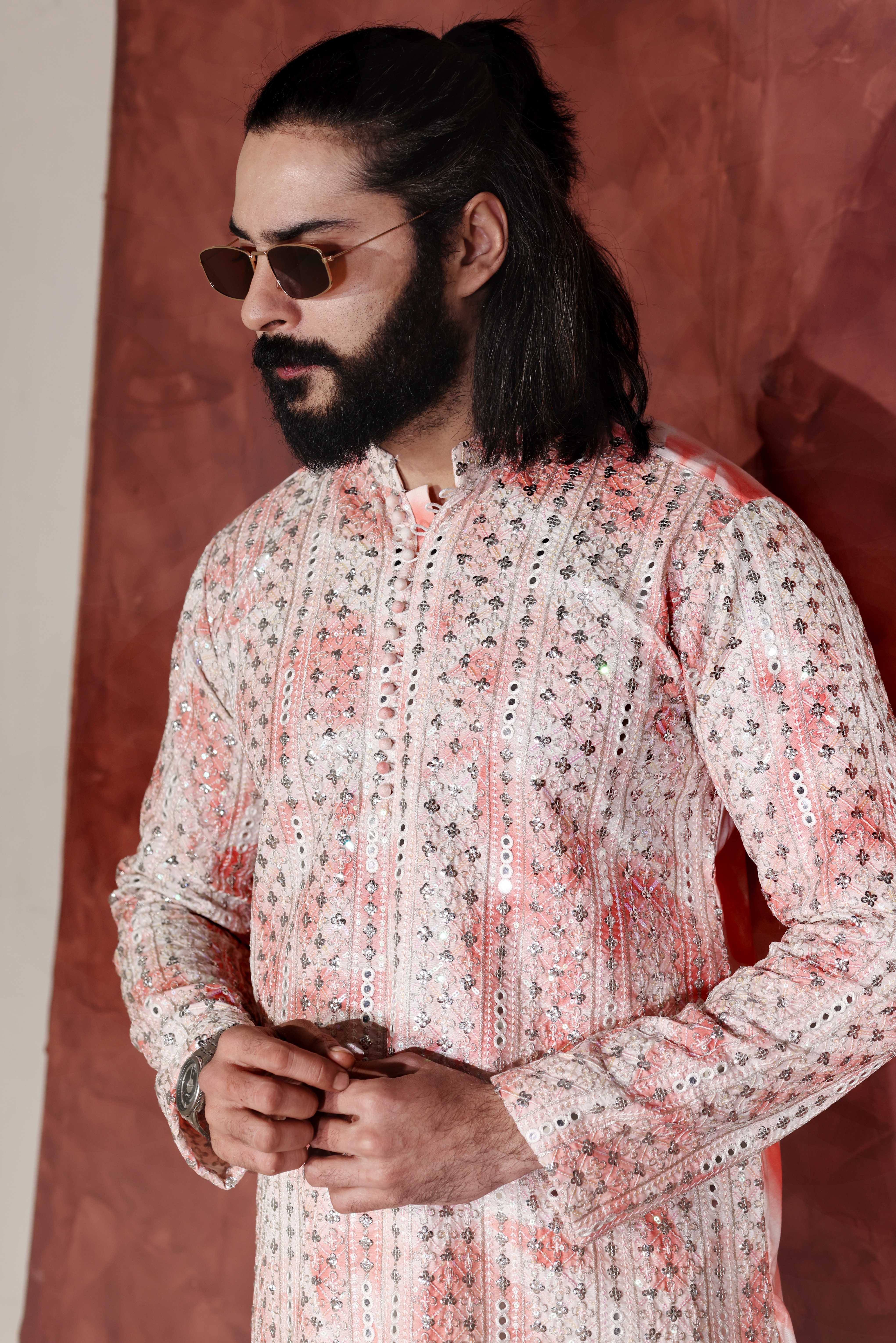 CK 766 Pink Chikankari Kurta