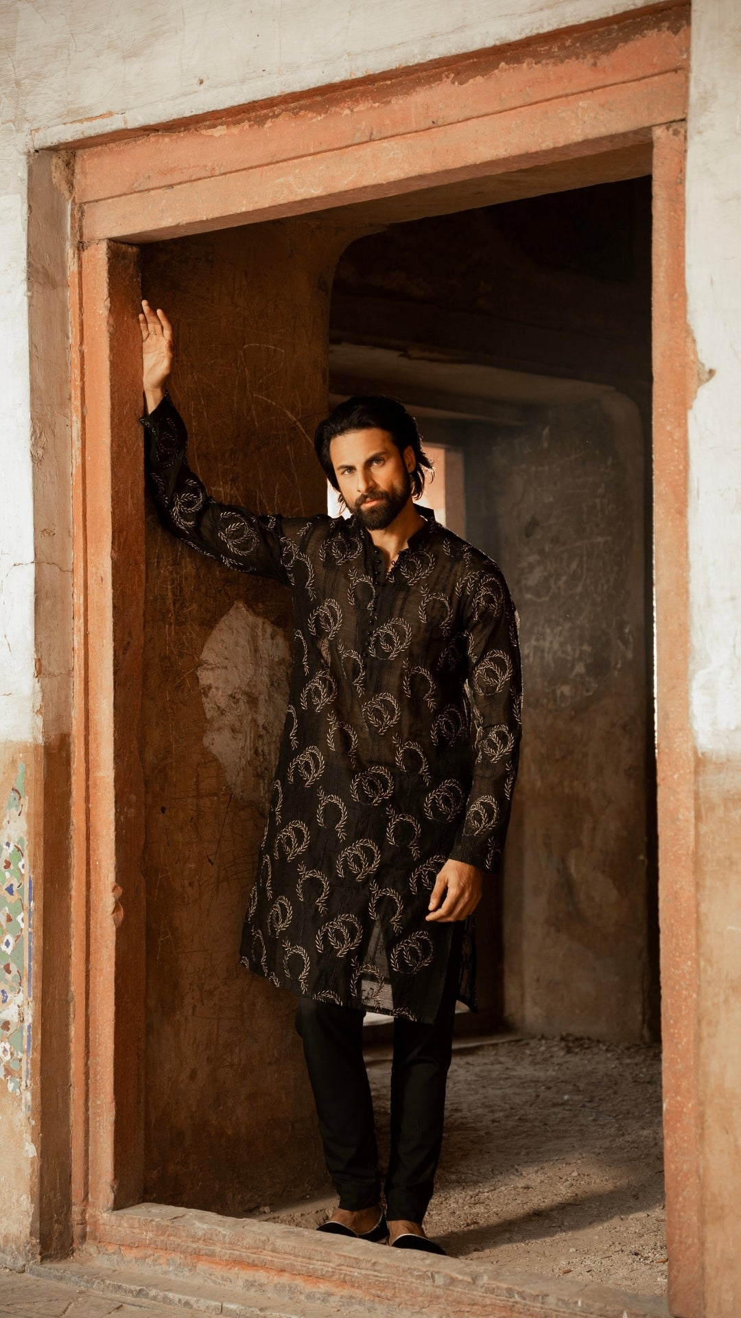 CK 735 Black Luxury Chikankari Kurta