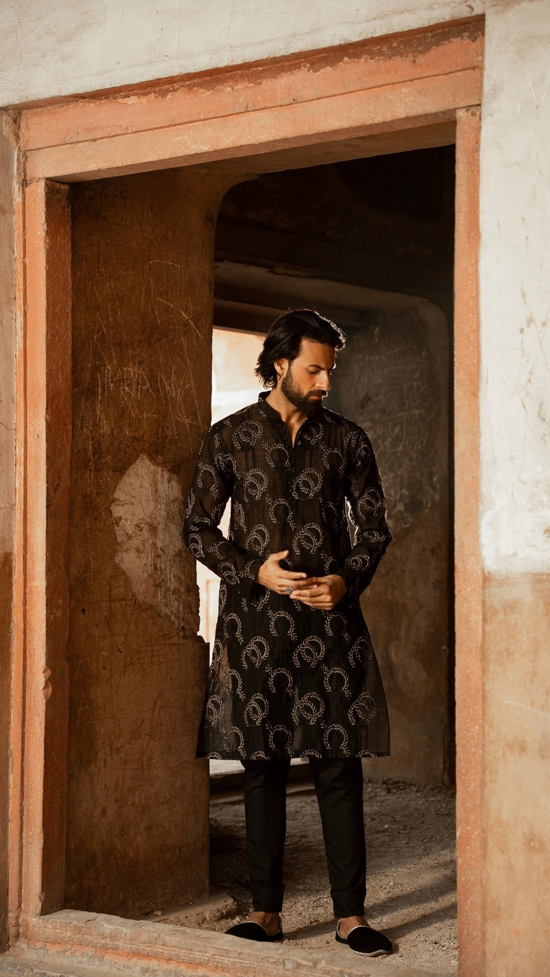 CK 735 Black Luxury Chikankari Kurta