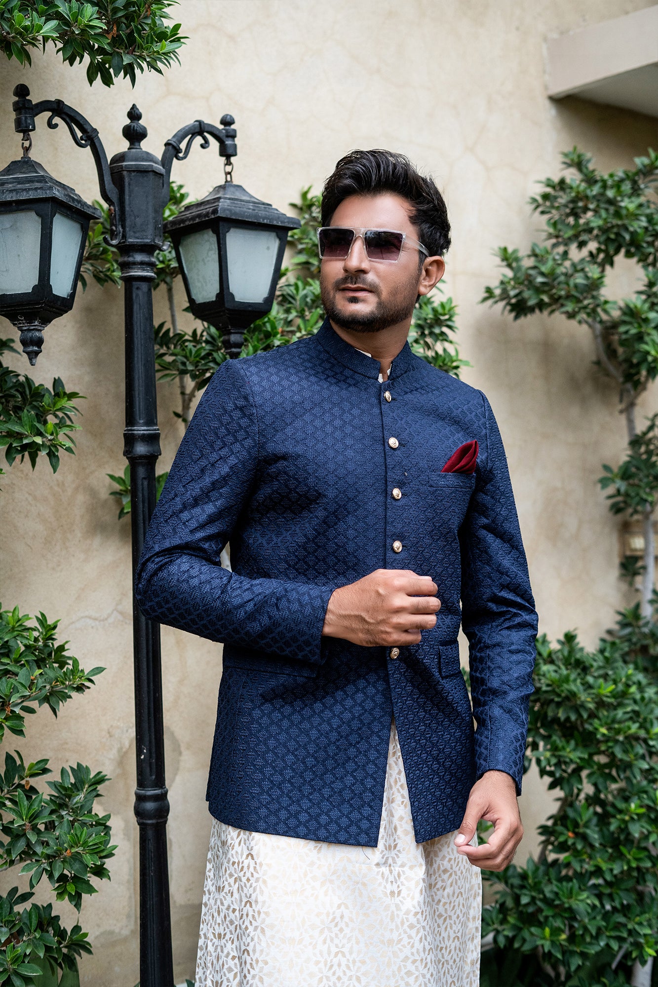 Buy Navy Blue Embroidered Jodhpuri Prince Suit | Dress suits for men,  Designer suits for men, Designer clothes for men