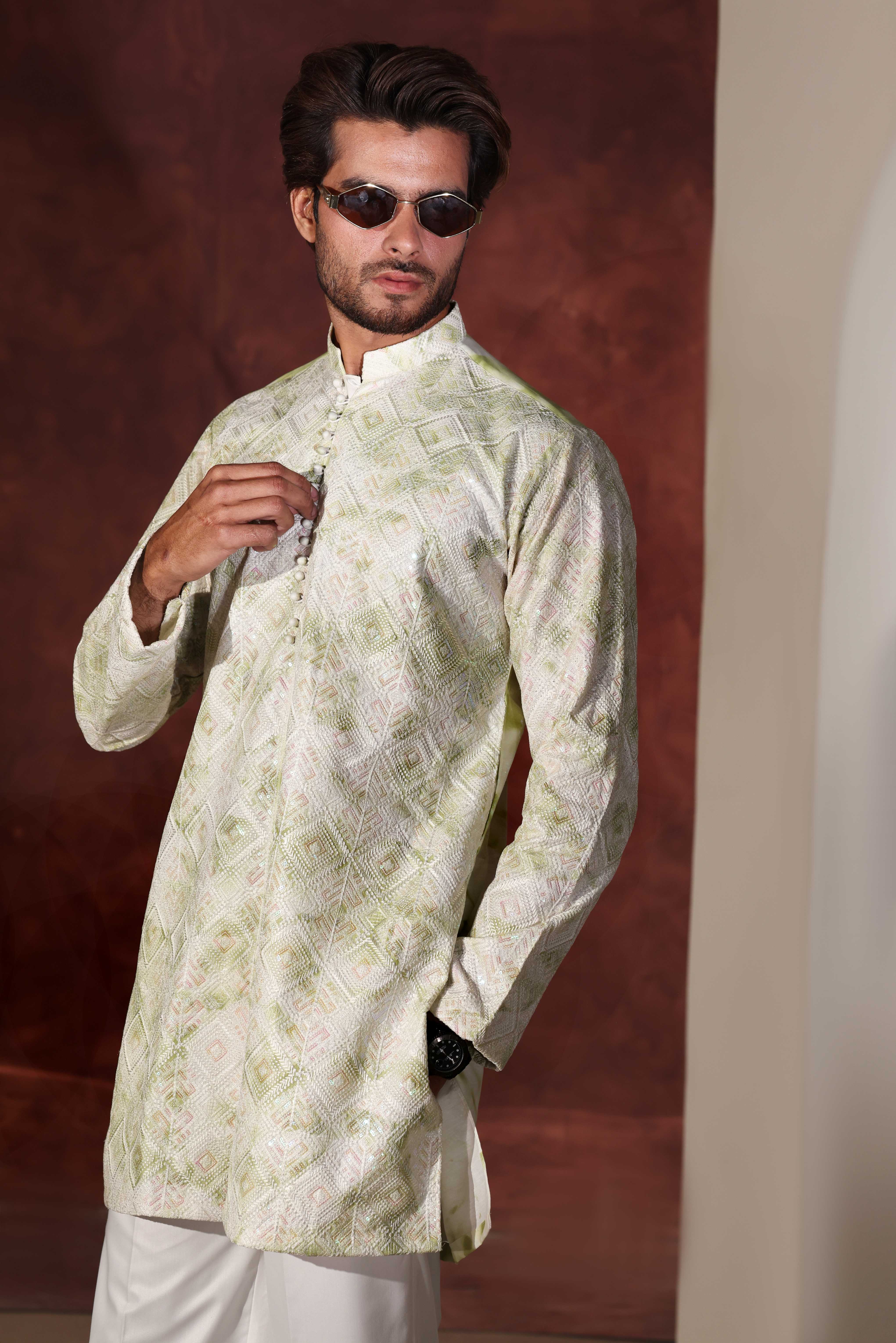 CK 769 Rangari Chikankari Kurta