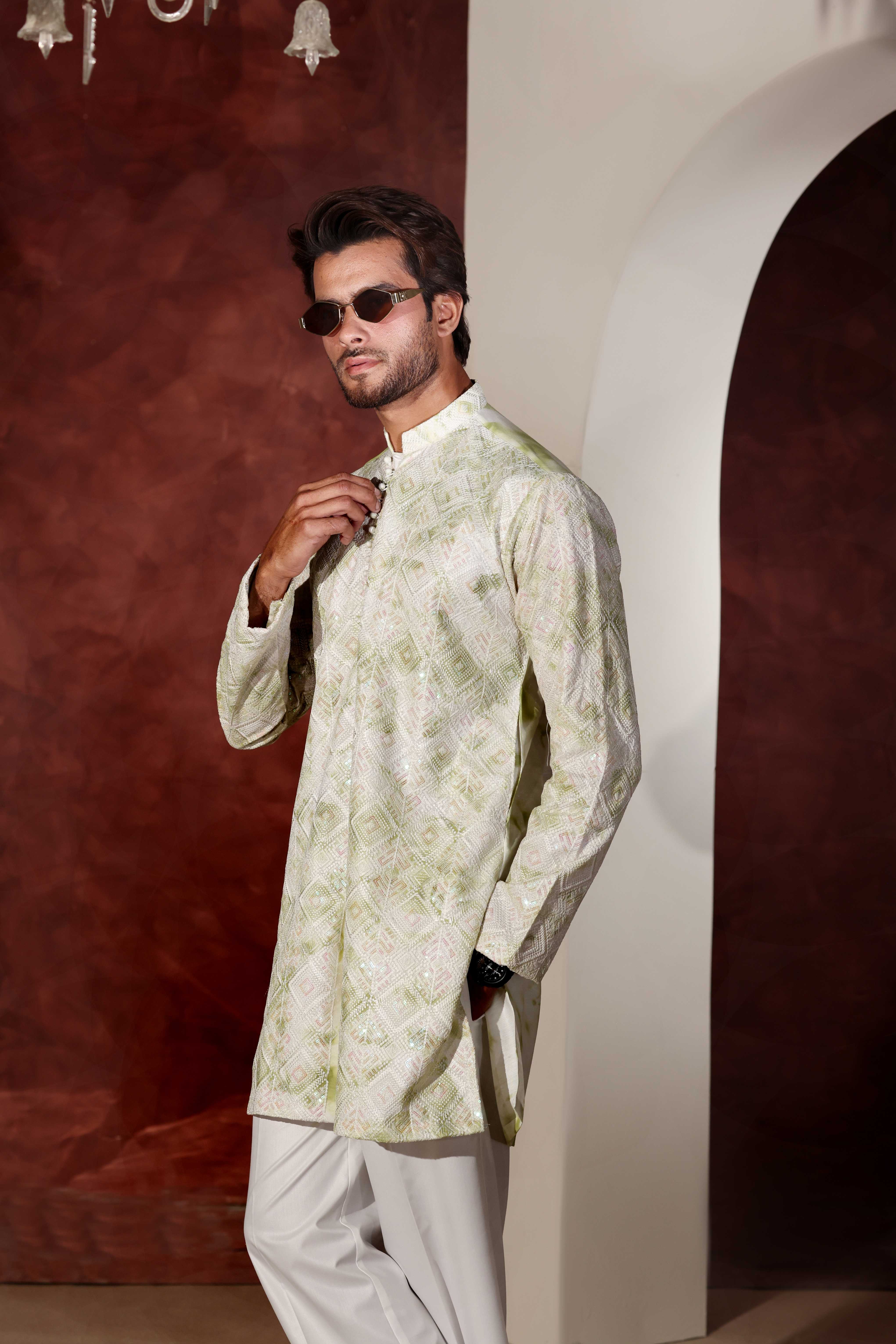 CK 769 Rangari Chikankari Kurta