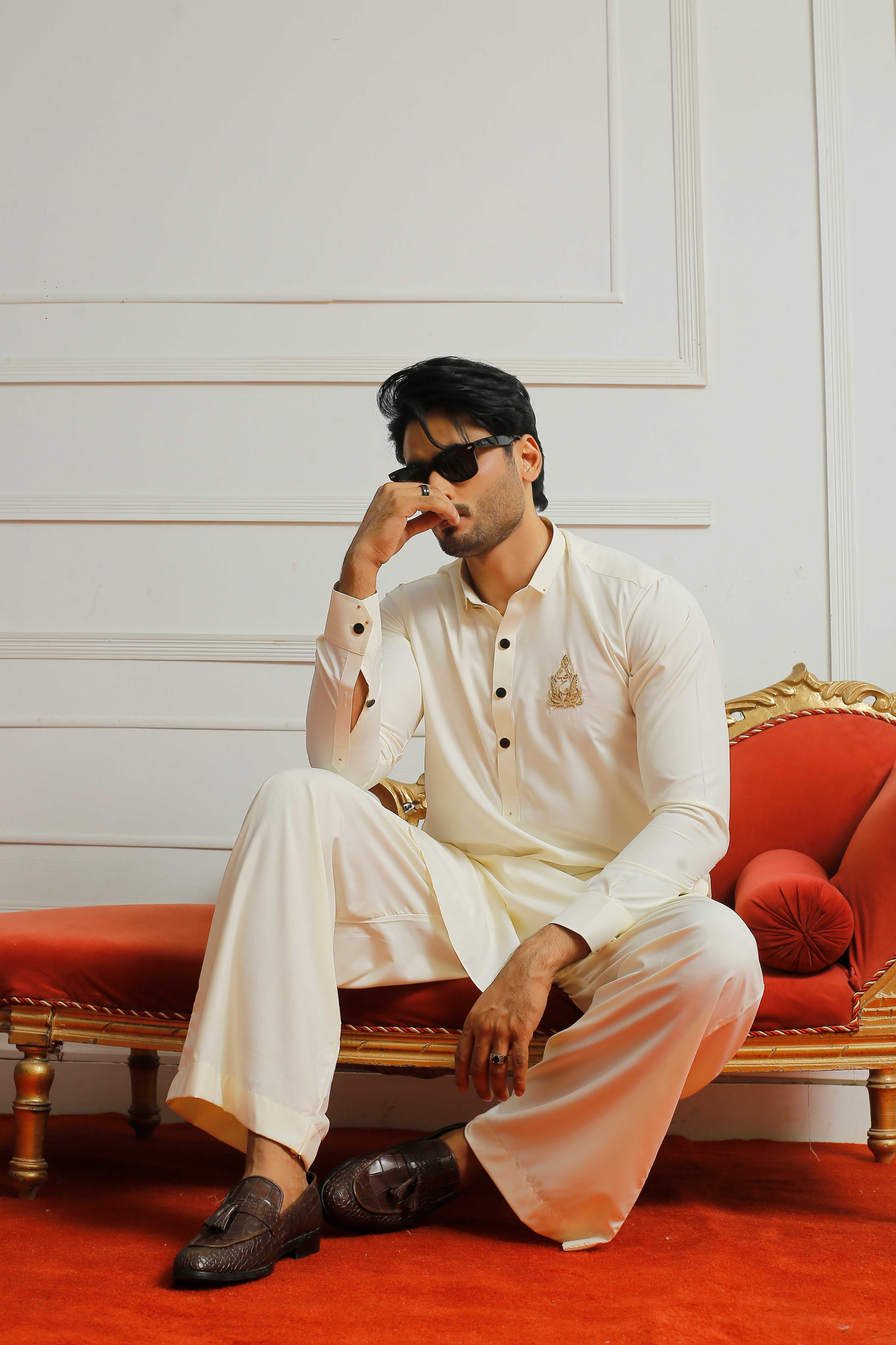 ER 800 Shining Bosci Executive Kameez Farshi Trouser