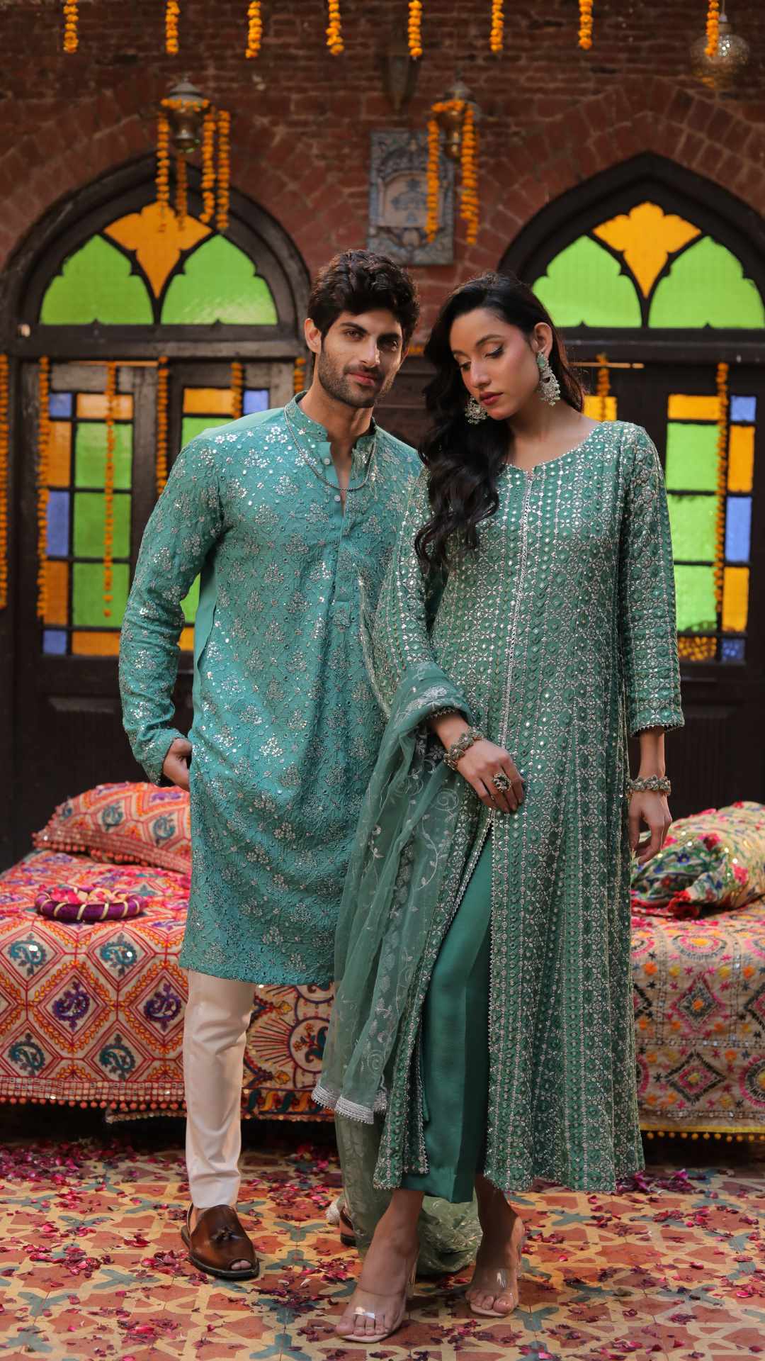 CP 1 Republe Men's & Women's Eternal Green Couple Dress