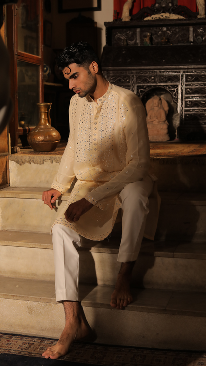 MR 70 Beige Kurta For Men