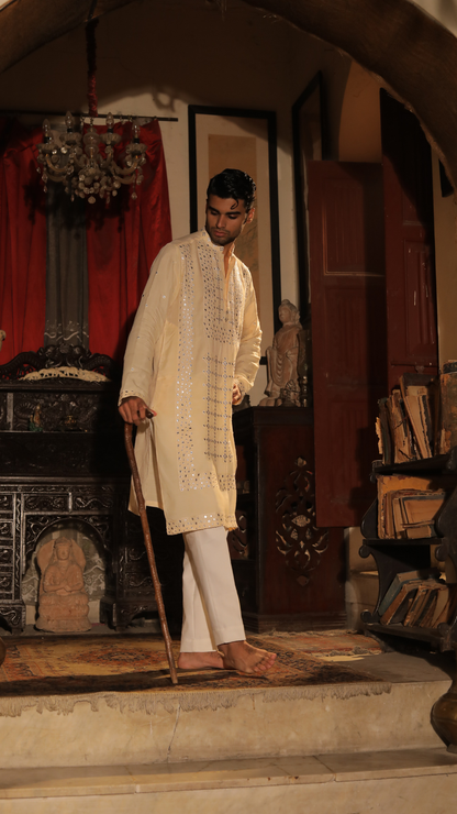 MR 70 Beige Kurta For Men