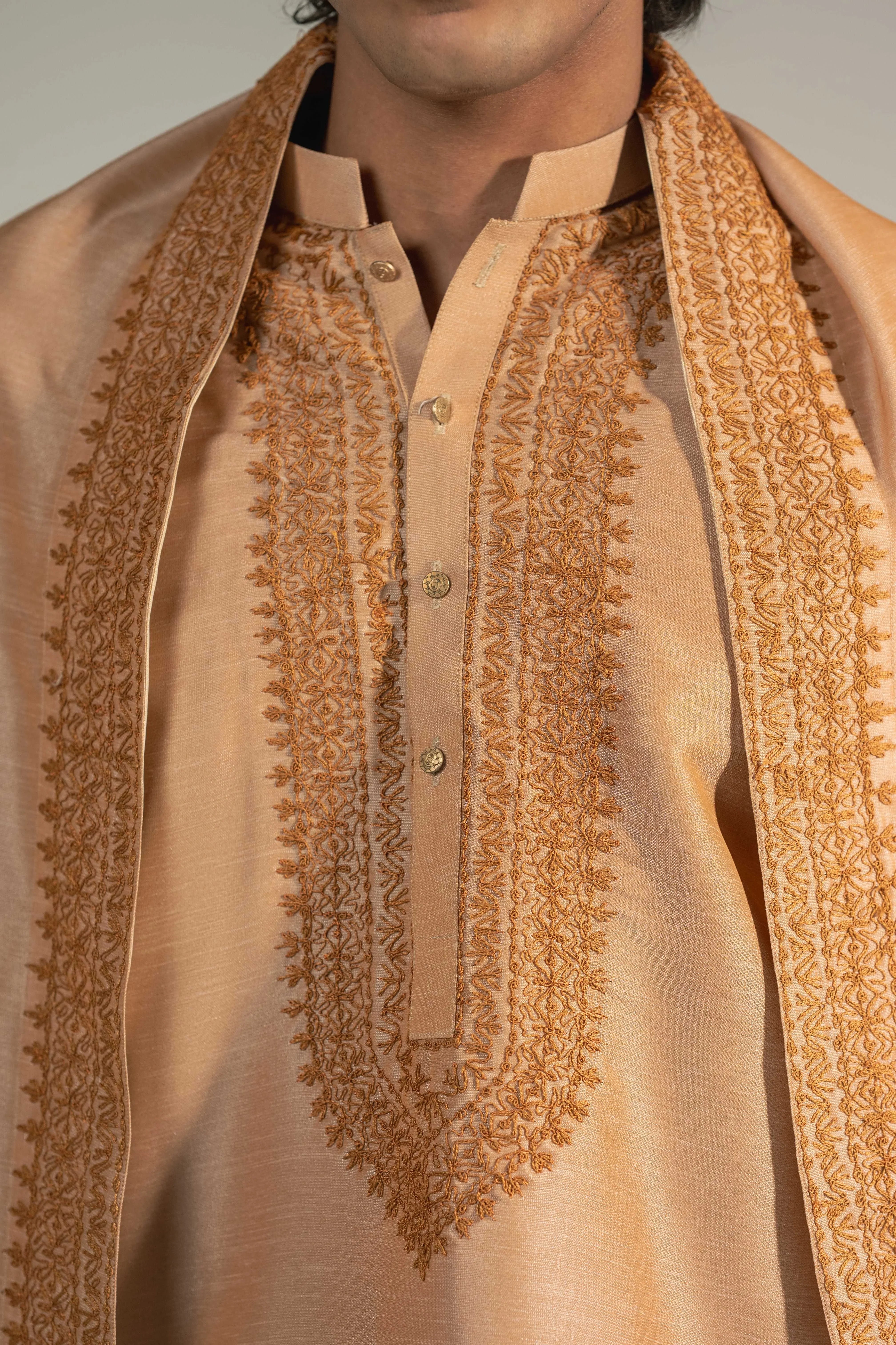 CK 778 Auburn Emb Kurta Pajama