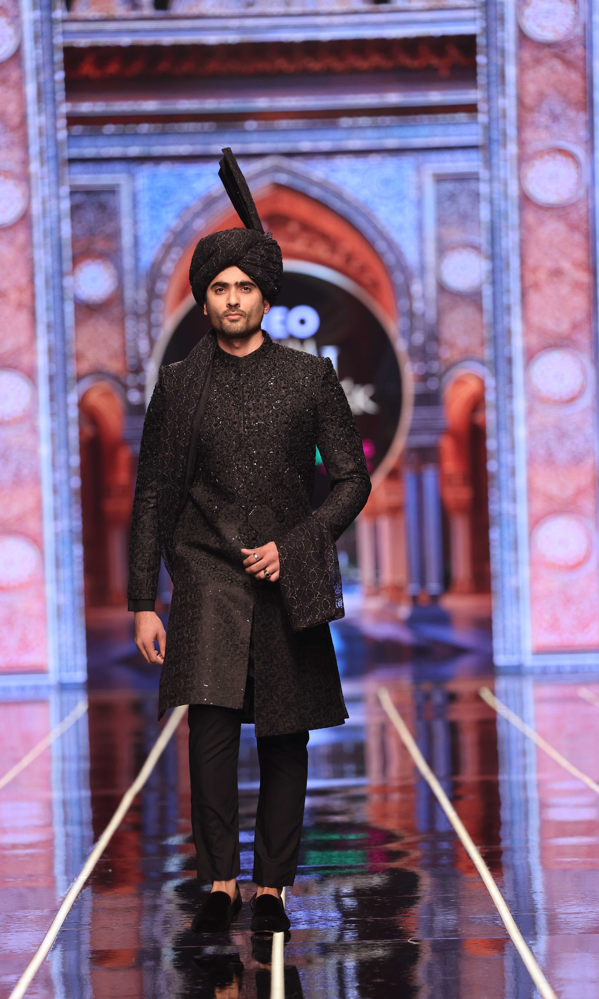 BCW 61 Black TABOO Honey Sherwani For Groom