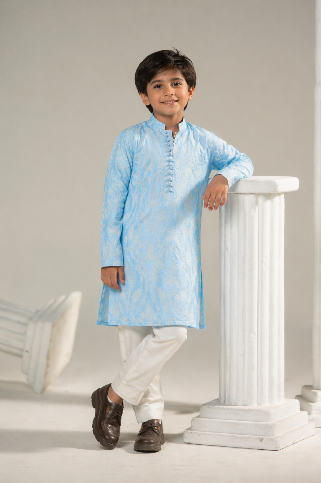 FS 18 Azure Kurta Pajama For Father & Son