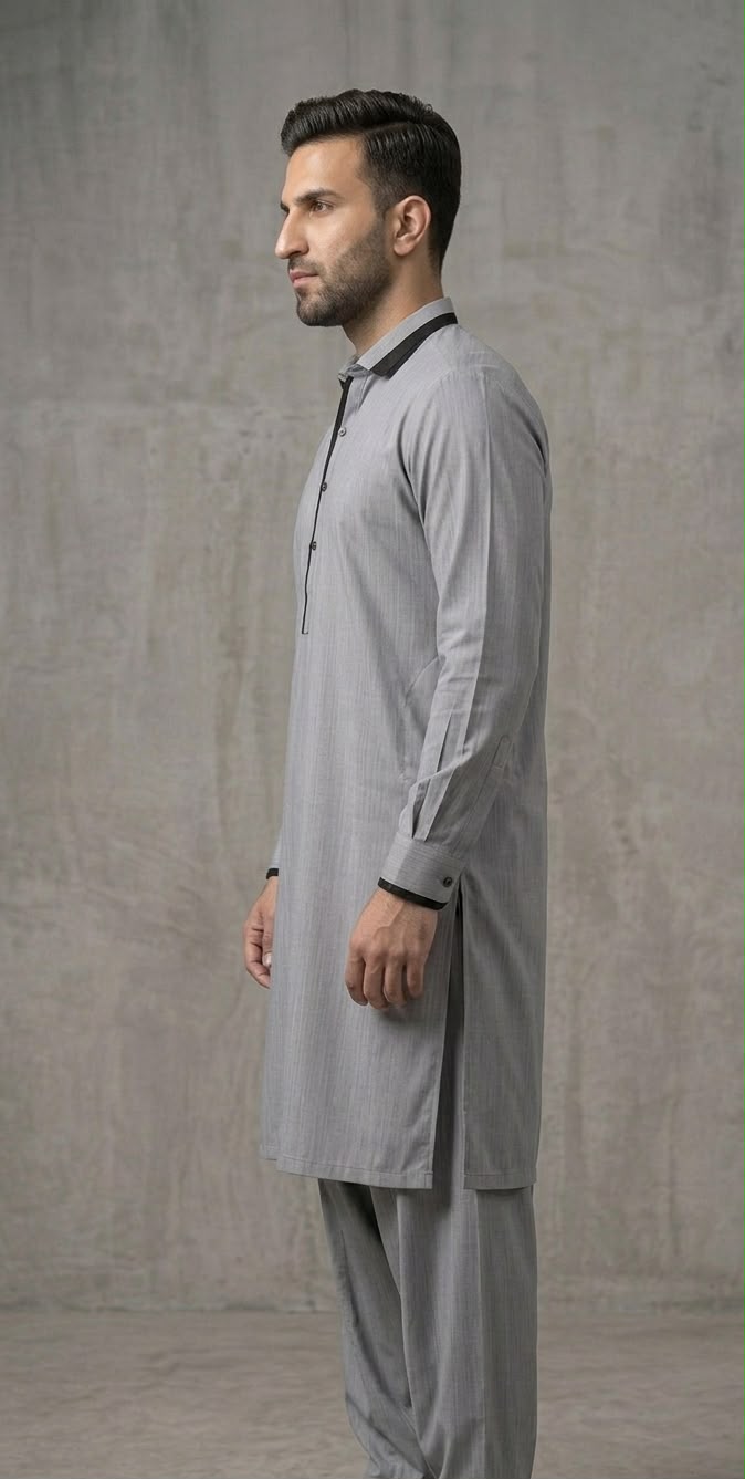  Grey Executive Shalwar Kameez