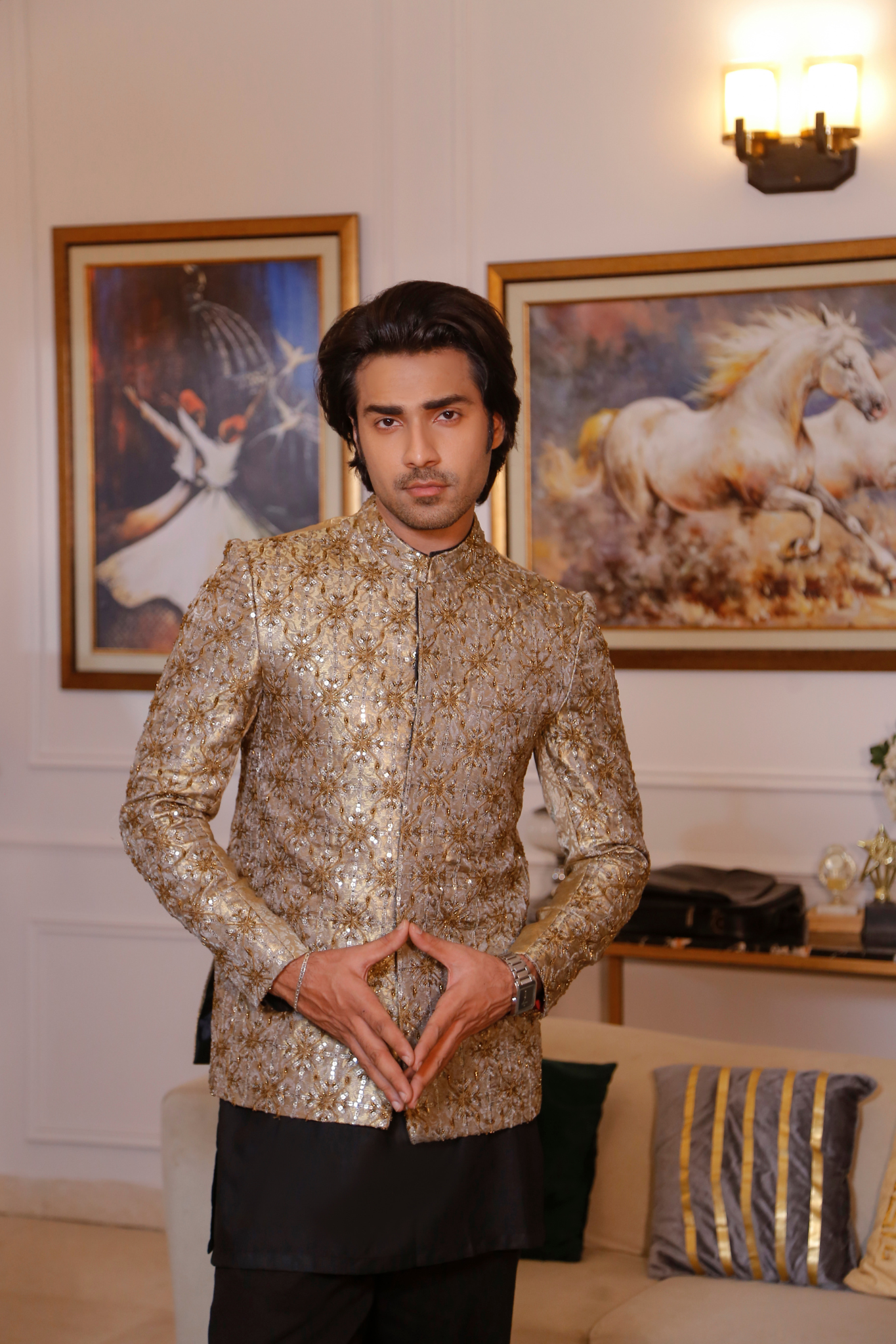 Man wearing a Prince Coat