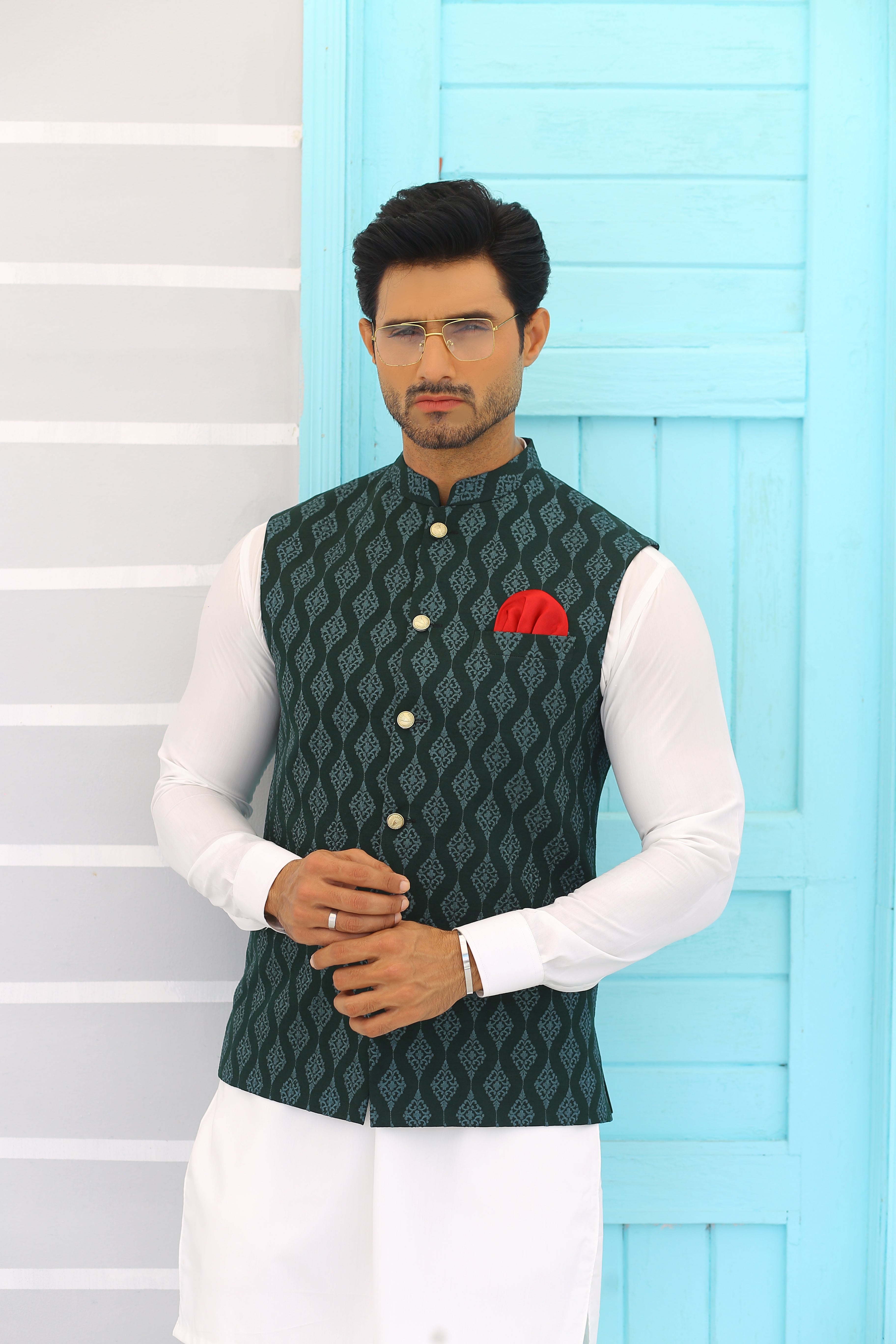 ER WC 1068 Green Waist Coat