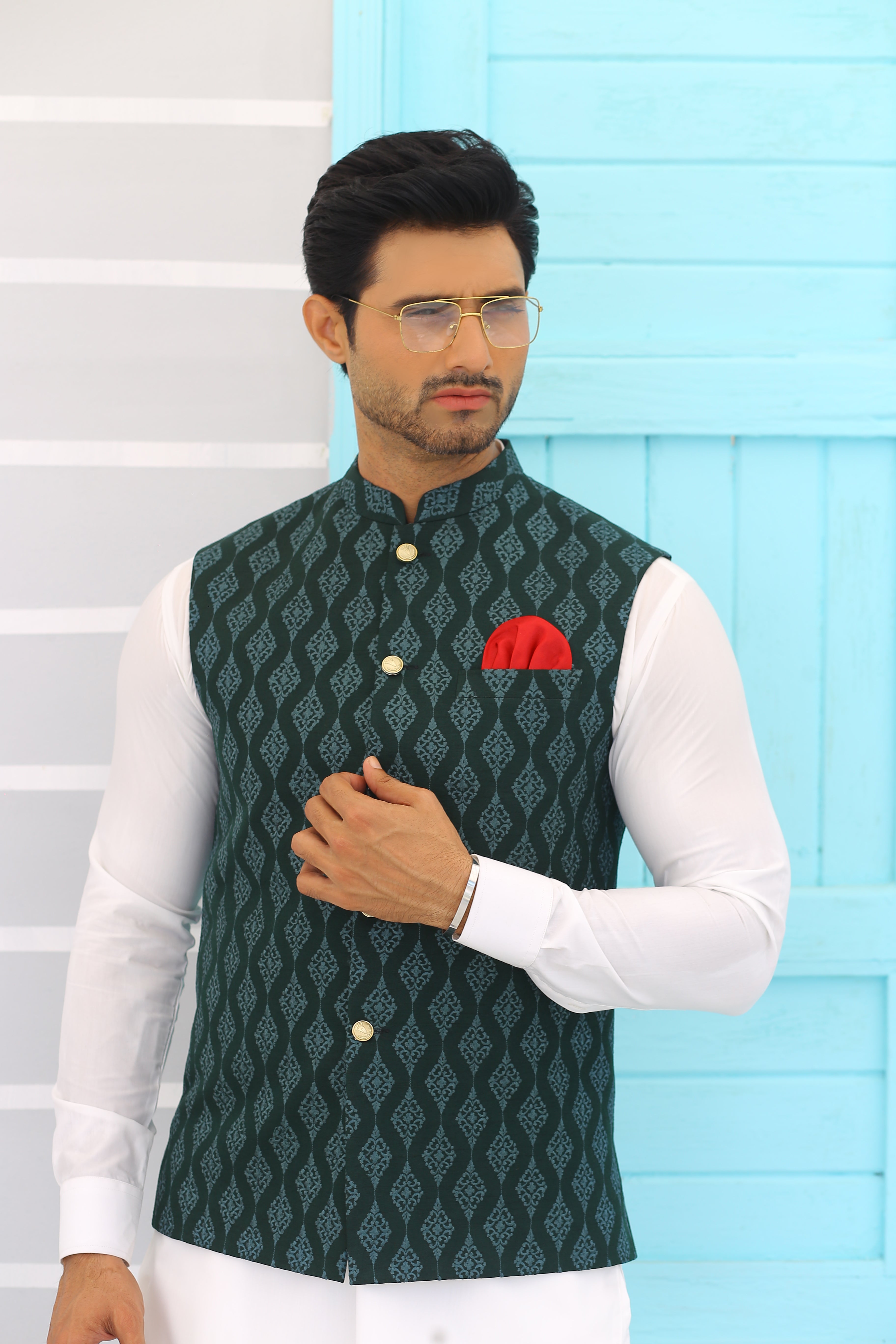 ER WC 1068 Green Waist Coat