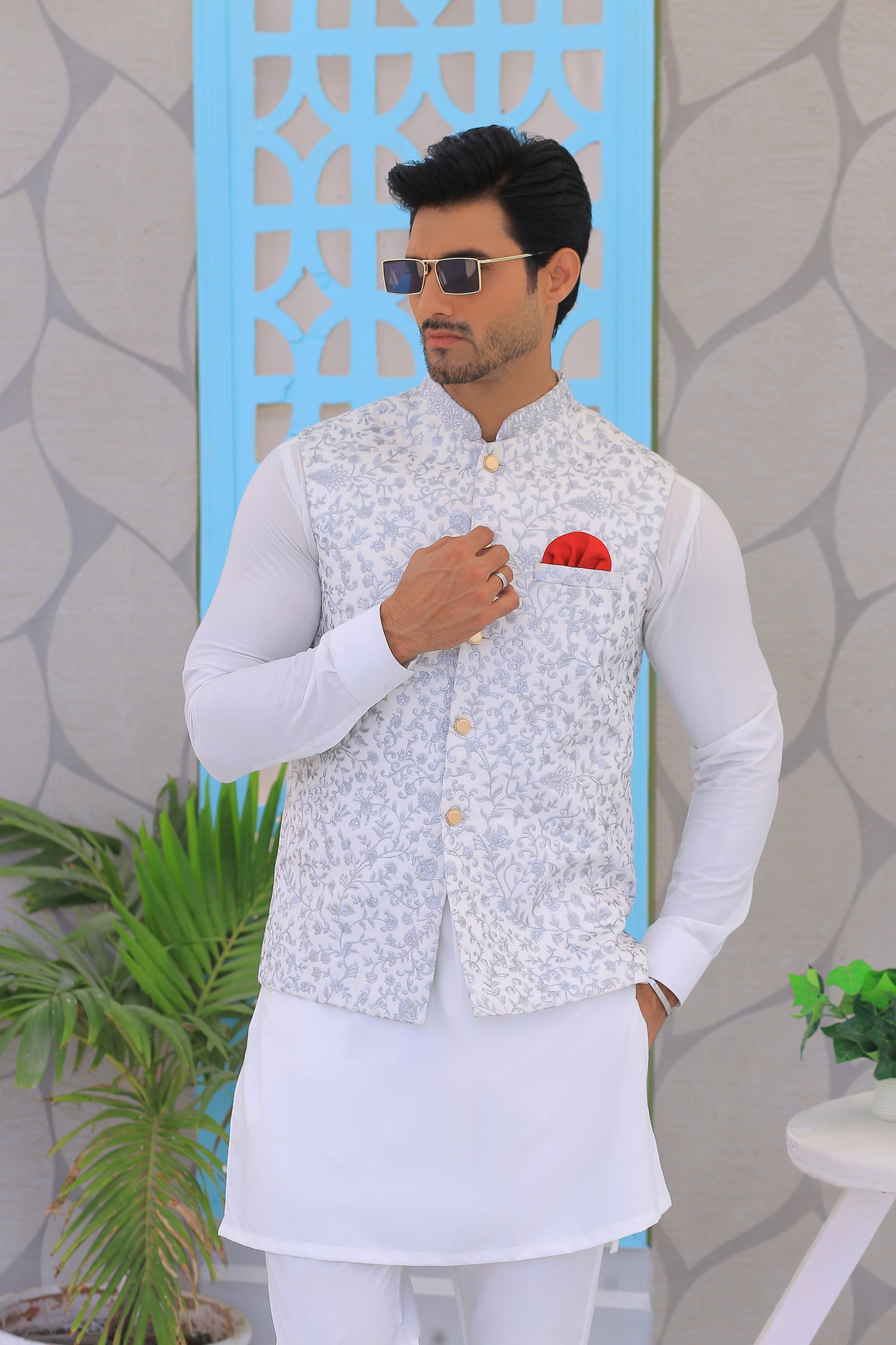 ER WC 2000 Embroidered Waistcoats For Men