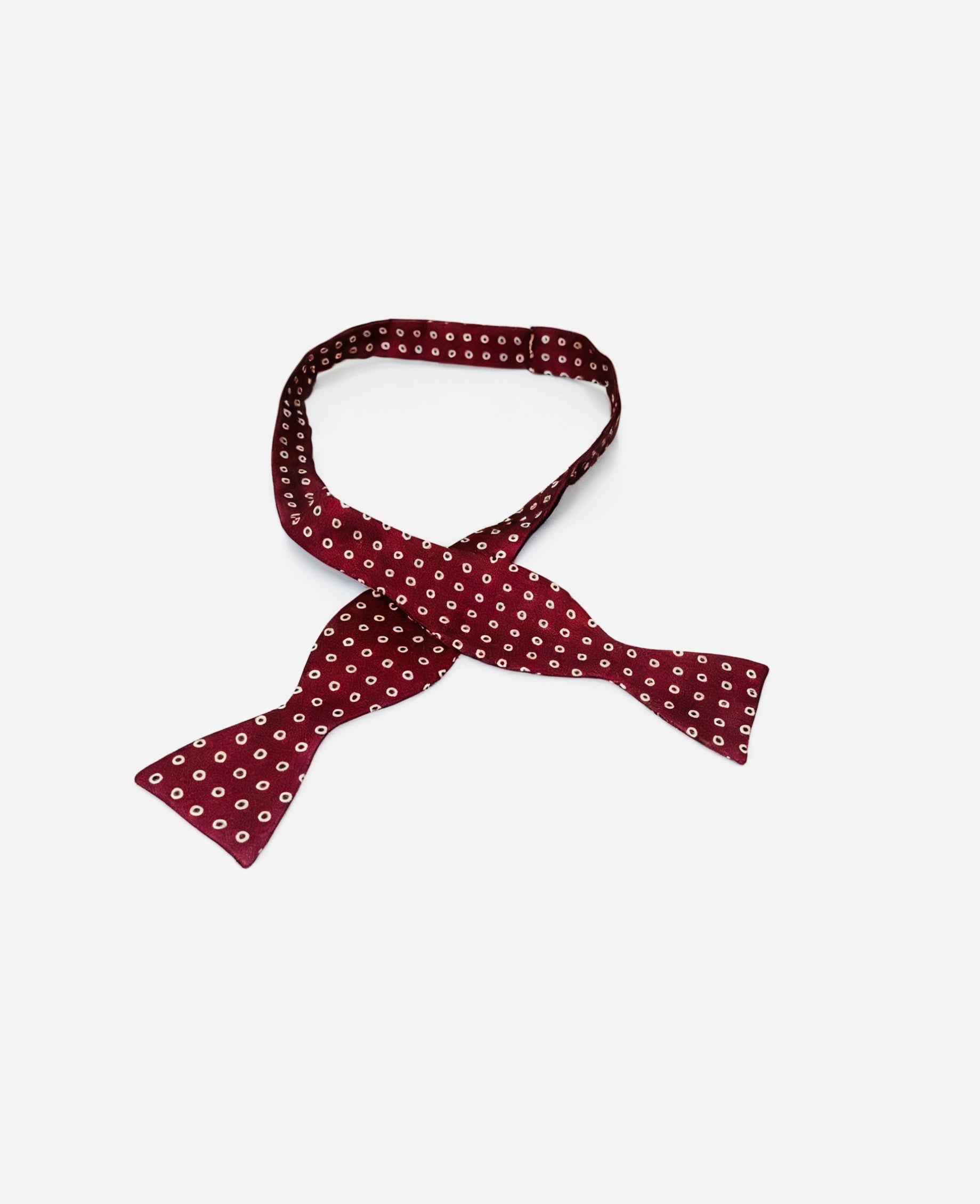 Red polka dot bow tie