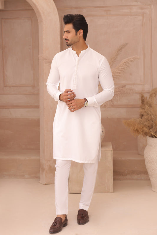 ER 695 White Kurta Pajama