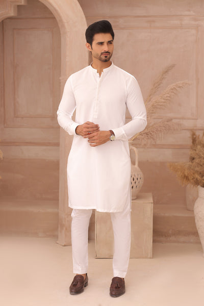 ER 695 White Kurta Pajama – Edge Republic