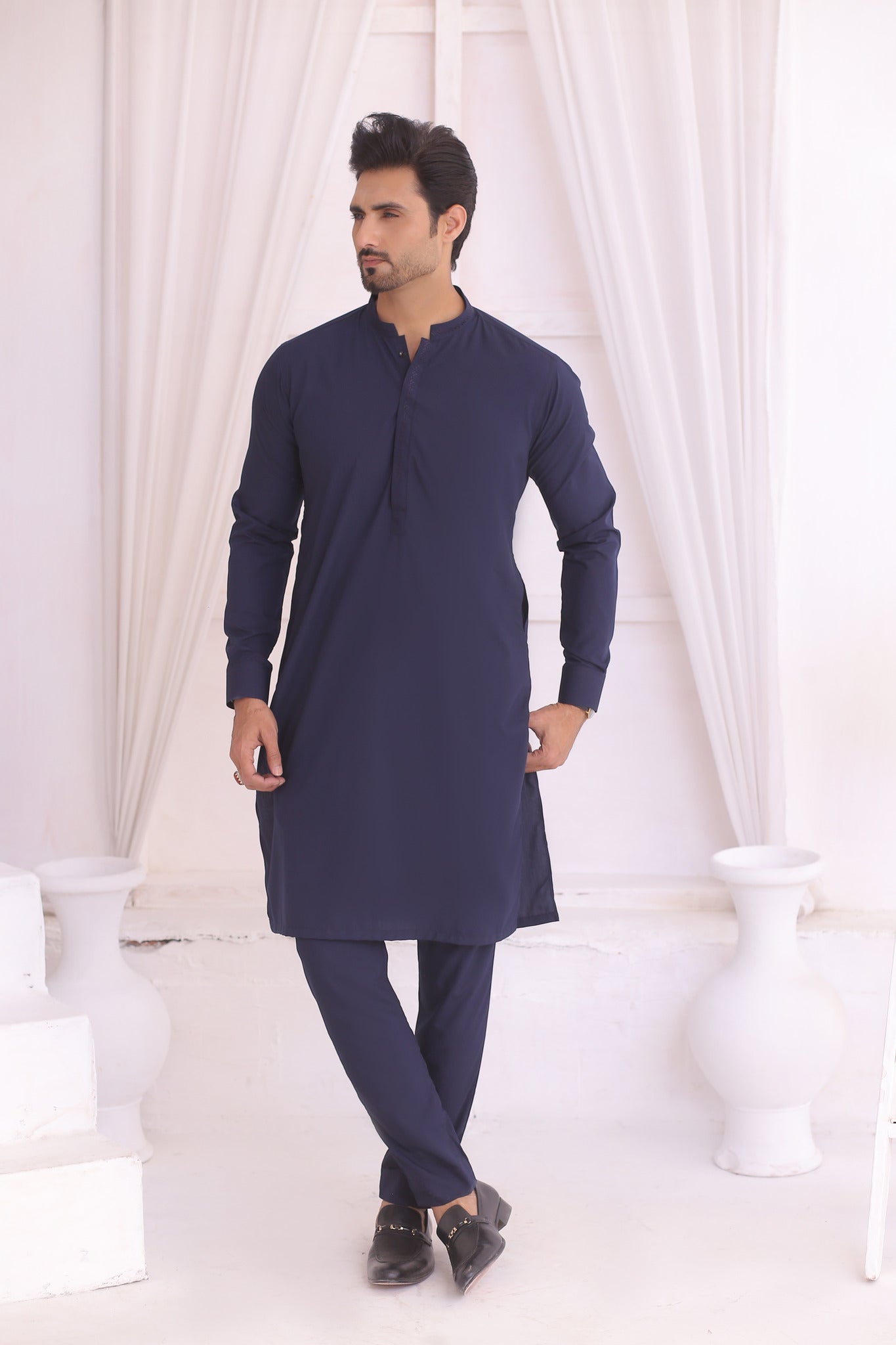 ER 693 Blue Kurta Pajama Male