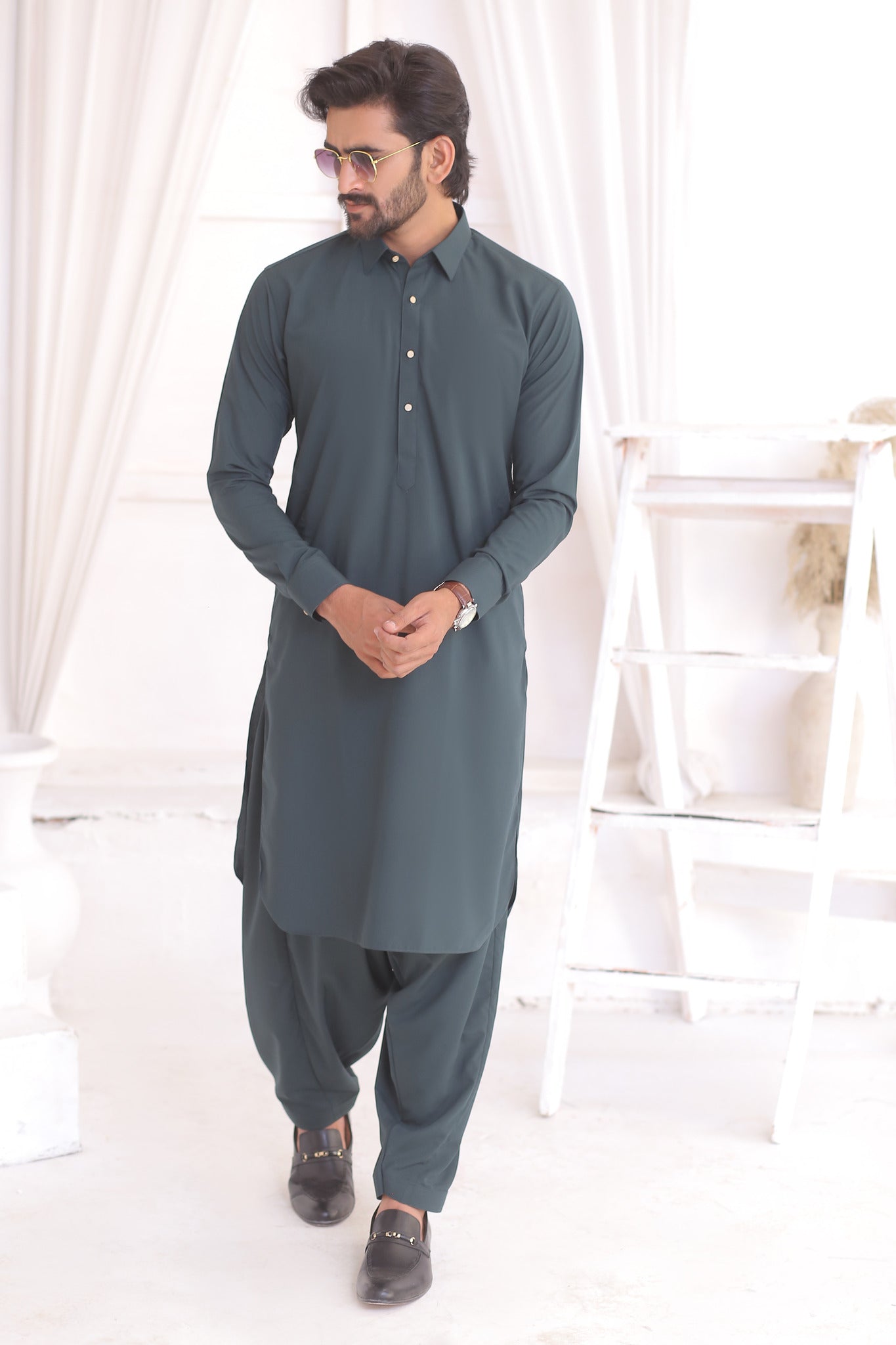 ER 704 Green Man Shalwar Kameez Design