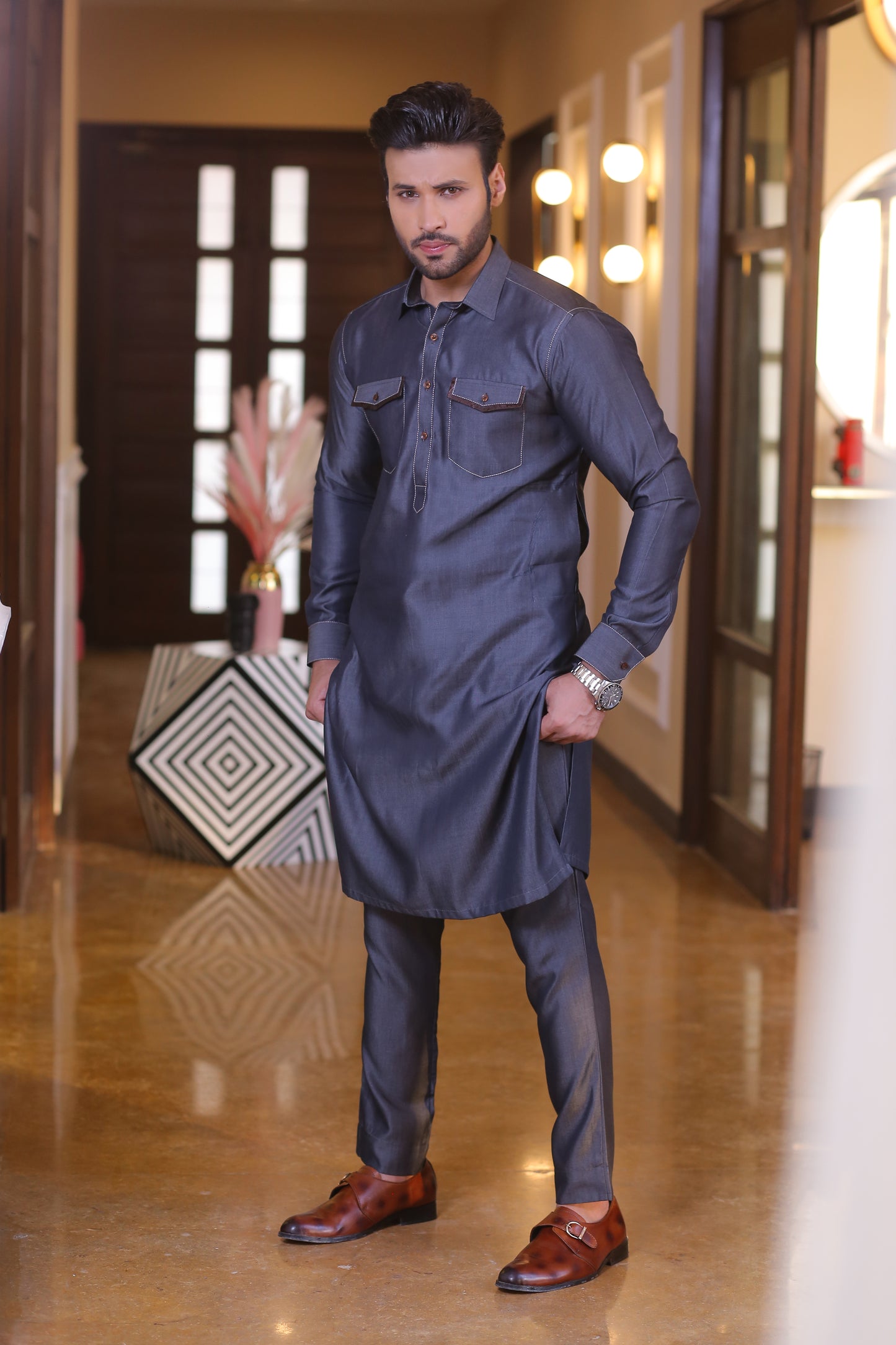 ER 697 Jeans Kurta Pajama