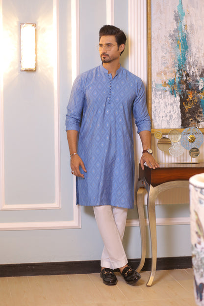 CK 713 Sky Blue Dress Kurta Pajama