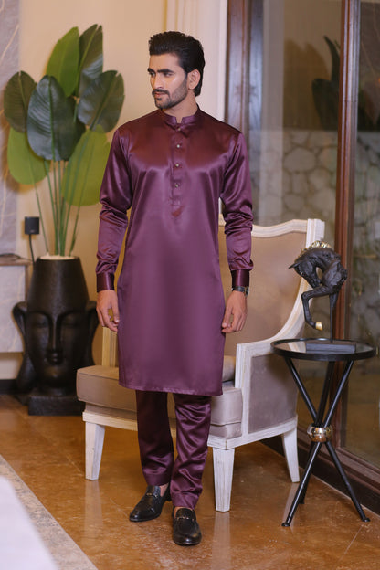 ER 703 Purple Gents Pajama Kurta