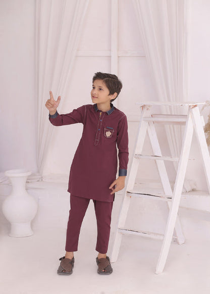 Kids Magenta Kurta Pajama