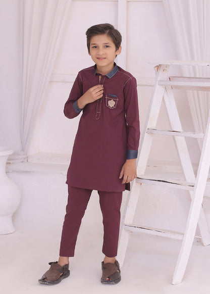 Kids Magenta Kurta Pajama